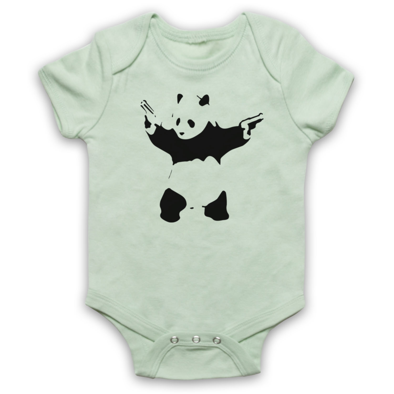 Banksy Panda Guns Graffiti Street Art Artist Baby Grow Babygrow Gift - Picture 10 of 10