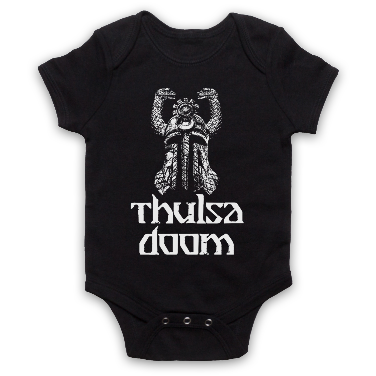 Conan The Barbarian Thulsa Doom Snake Helmet Babygrow Baby Grow Gift Bodysuit - Picture 4 of 12