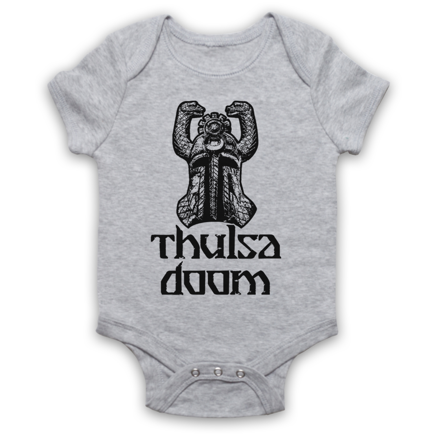 Conan The Barbarian Thulsa Doom Snake Helmet Babygrow Baby Grow Gift Bodysuit - Picture 7 of 12