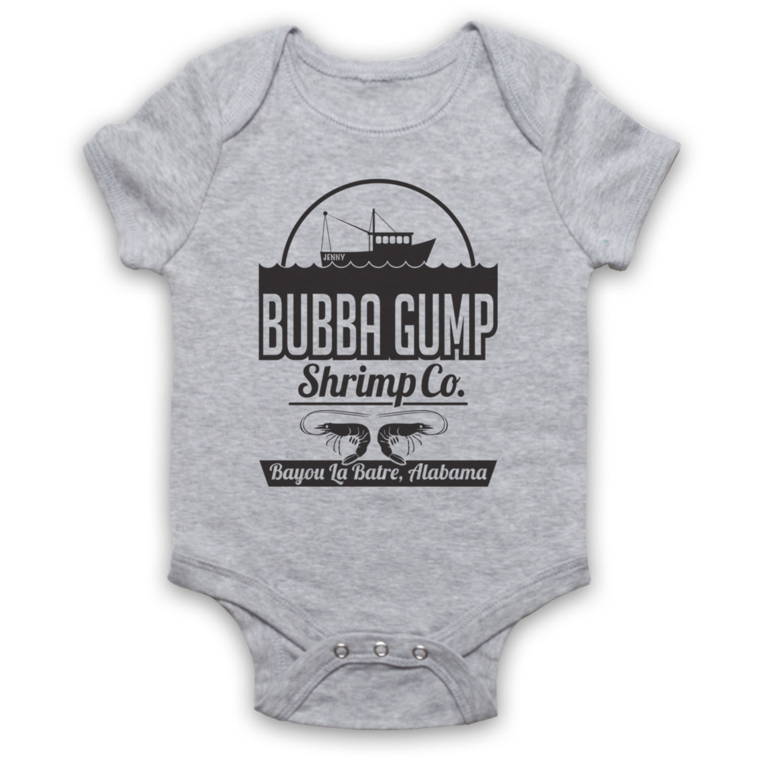 FORREST GUMP INOFFIZIELLES BUBBA GUMP SHRIMP CO. FOREST BABY GROW BABYANZUG GESCHENK - Bild 5 von 10