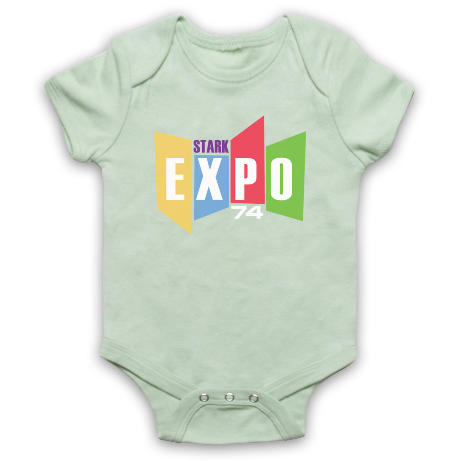 STARK EXPO 74 RETRO IRON MAN SCI FI SUPERHERO TONY BABY GROW BABYGROW GIFT - Picture 10 of 10