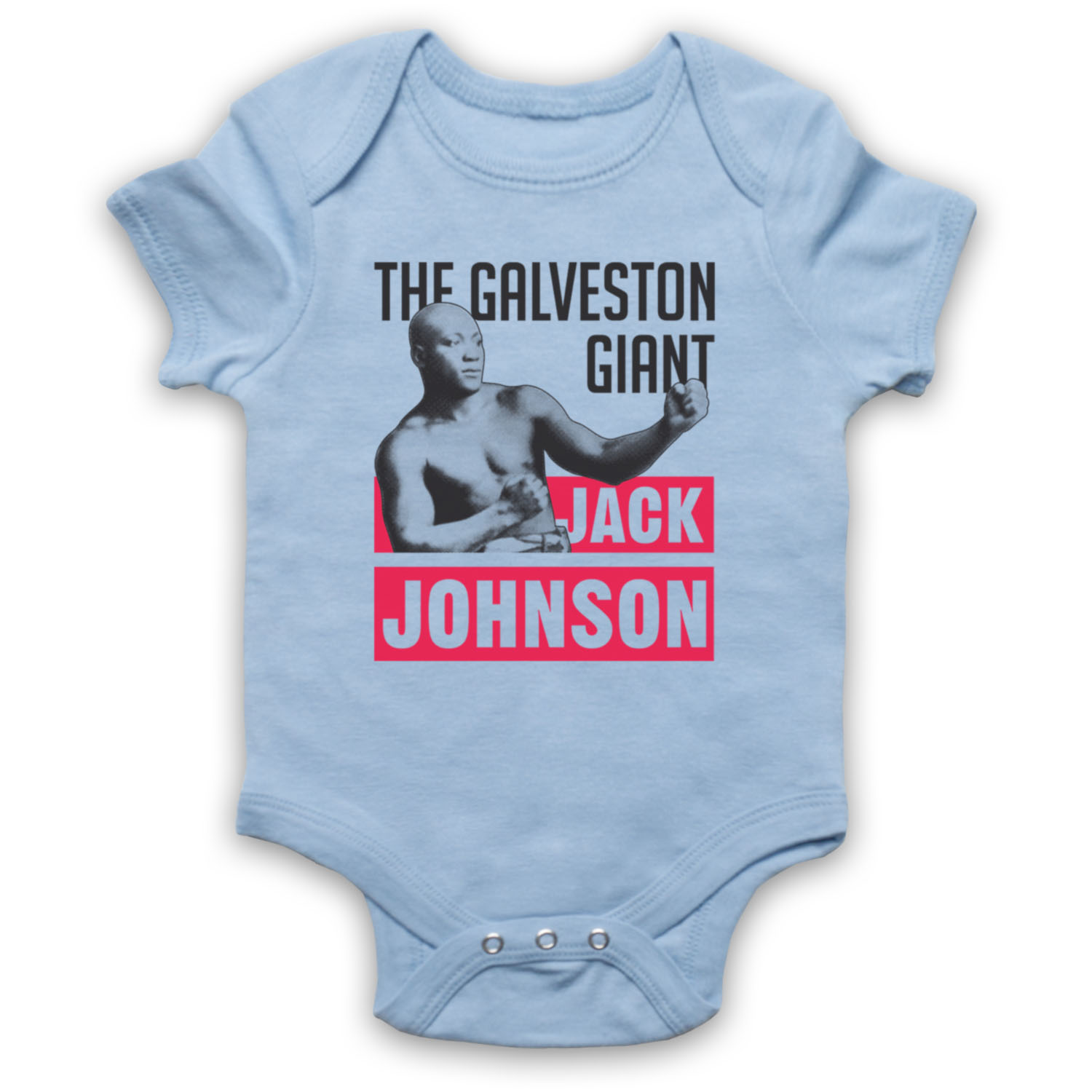 GALVESTON GIANT UNOFFICIAL JACK JOHNSON BOXING BOXER BABY GROW BABYGROW GIFT - Picture 9 of 10