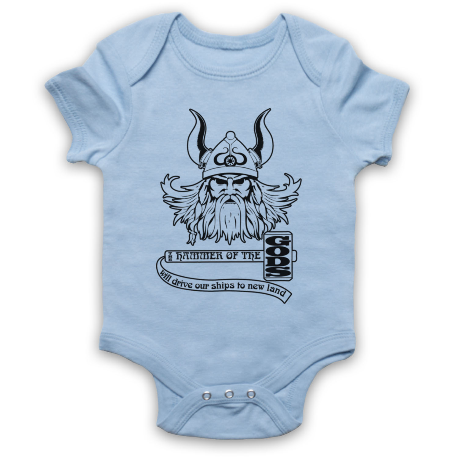 IMMIGRANT SONG UNOFFICIAL VIKING HORDE ZEPPELIN BABY GROW BABYGROW GIFT - Picture 9 of 10