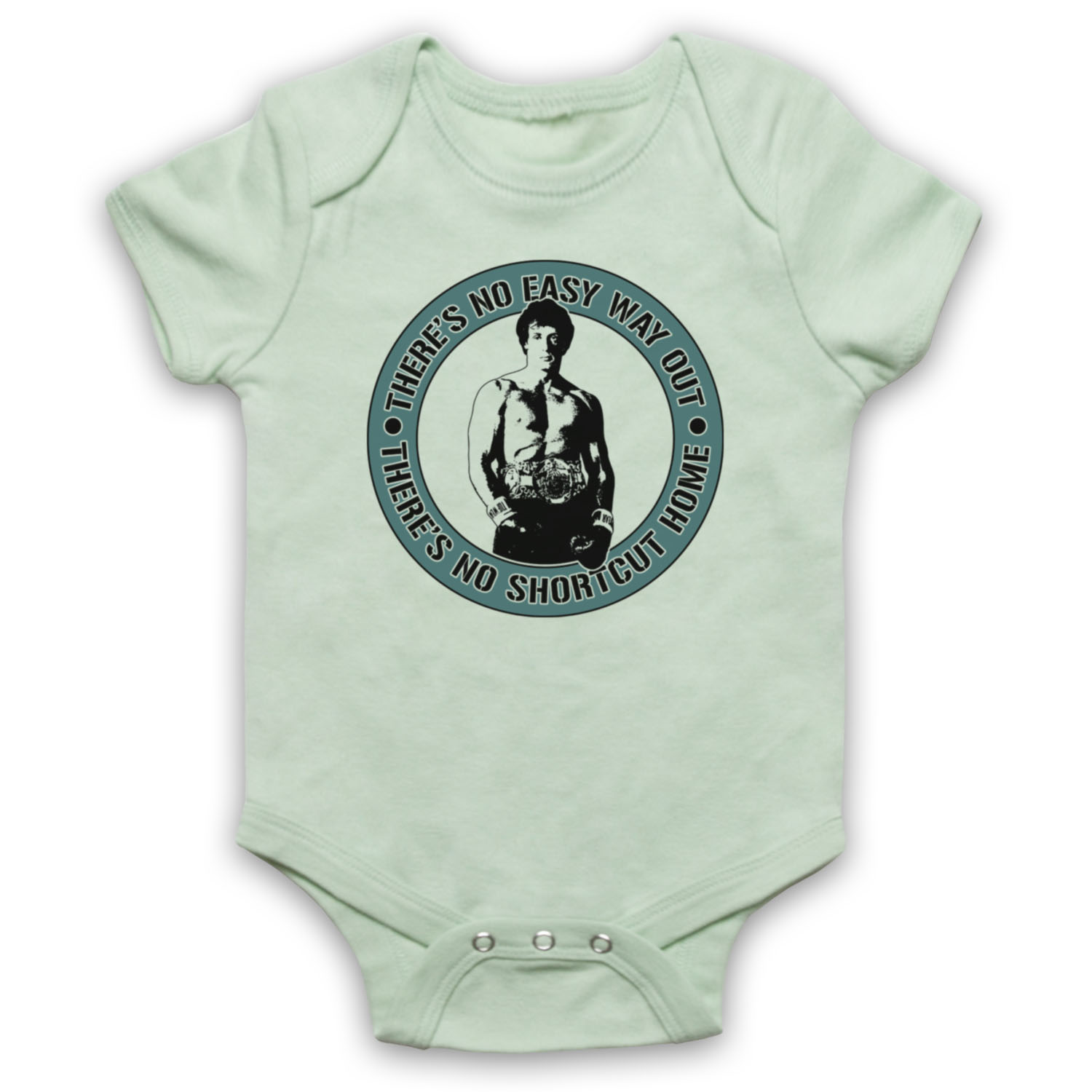 NO EASY WAY OUT ROCKY BOXING ACTION FILM STALLONE BABY GROW BABYGROW GIFT - Picture 10 of 10