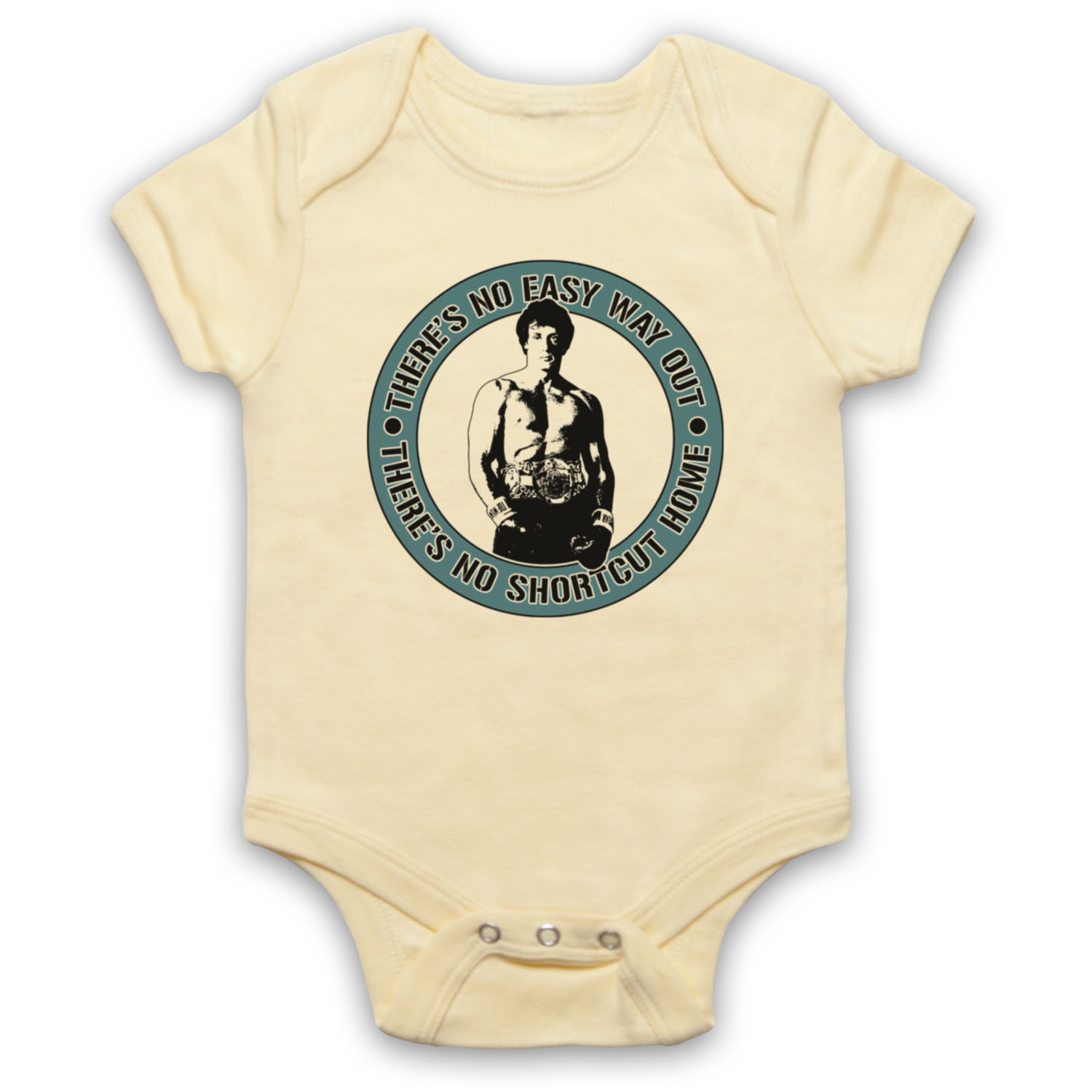 NO EASY WAY OUT ROCKY BOXING ACTION FILM STALLONE BABY GROW BABYGROW GIFT - Picture 8 of 10