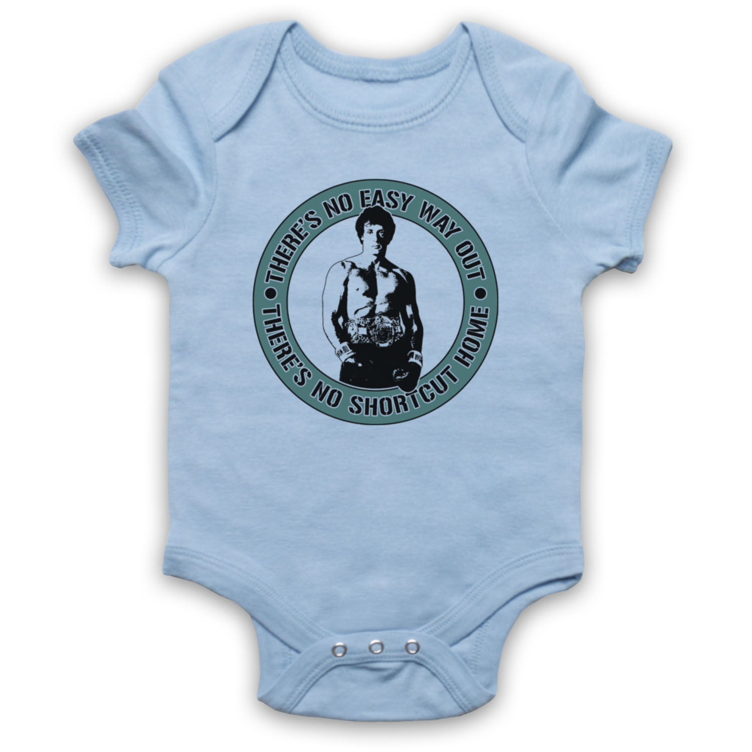 NO EASY WAY OUT ROCKY BOXING ACTION FILM STALLONE BABY GROW BABYGROW GIFT - Picture 9 of 10