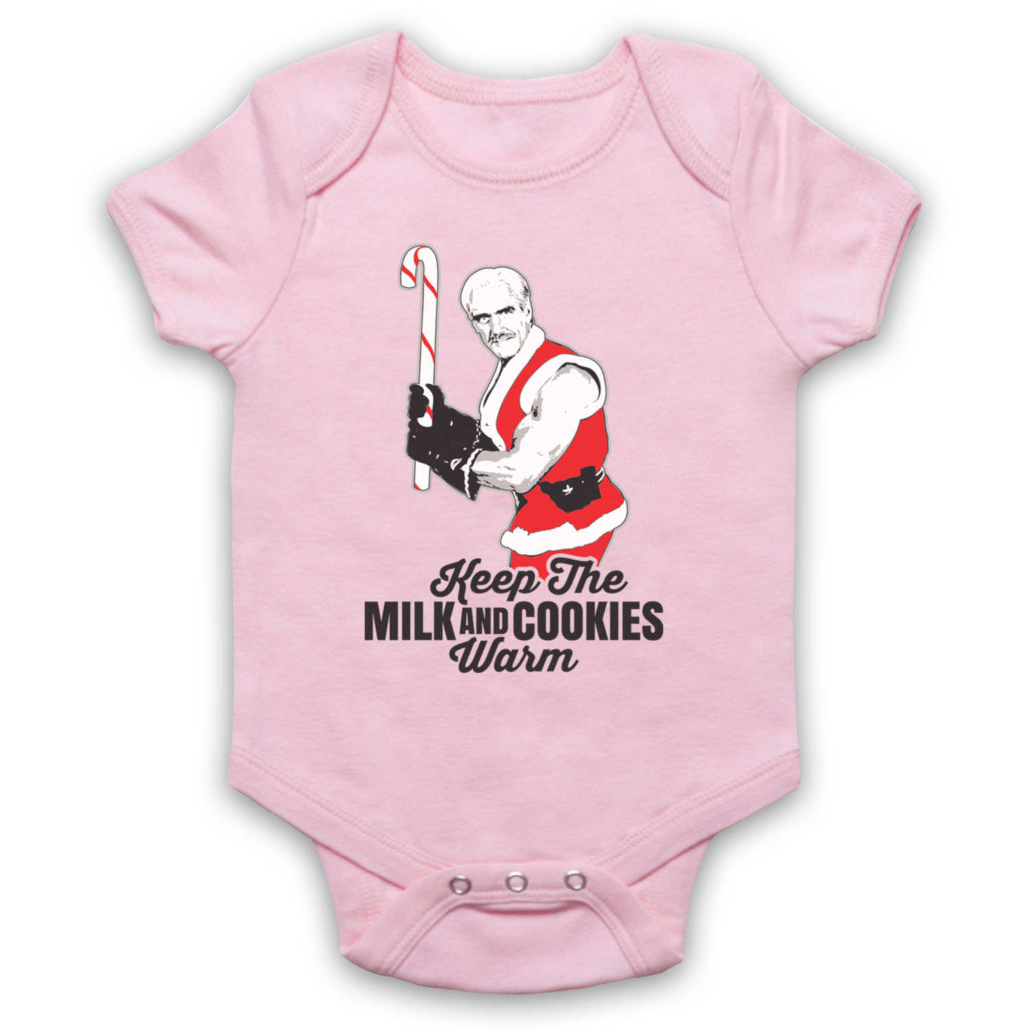 Santa With Muscles Hogan Xmas Christmas Action Film Baby Grow Babygrow Gift - Picture 7 of 10