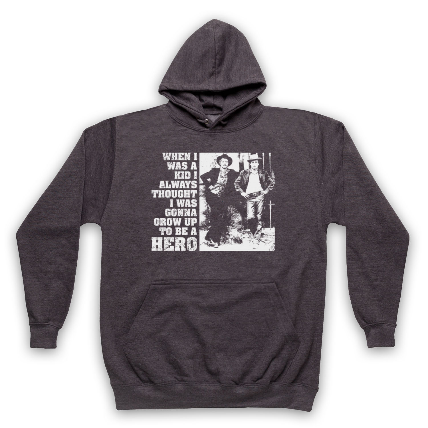 BUTCH CASSIDY SUNDANCE KID GONNA BE HERO WESTERN FILM ADULTS UNISEX HOODIE - Picture 8 of 11