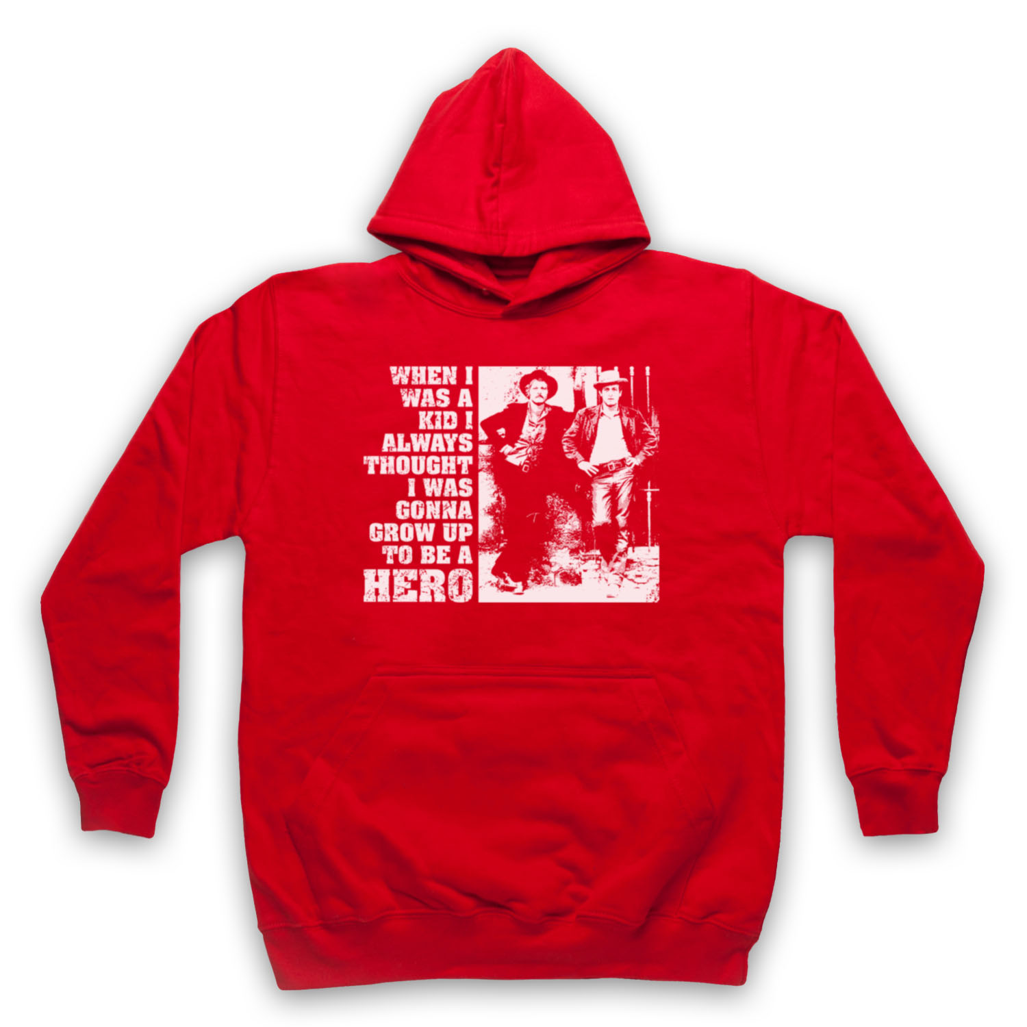 BUTCH CASSIDY SUNDANCE KID GONNA BE HERO WESTERN FILM ADULTS UNISEX HOODIE - Picture 5 of 11