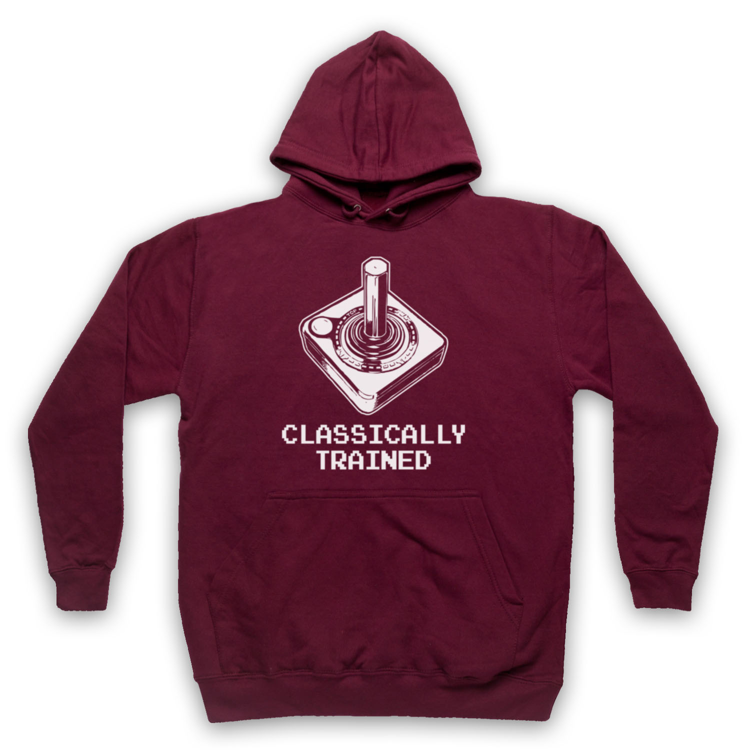 CLASSICALLY TRAINED JOYSTICK VIDEO GAME UNOFFICIAL ADULTS UNISEX HOODIE - Picture 7 of 11