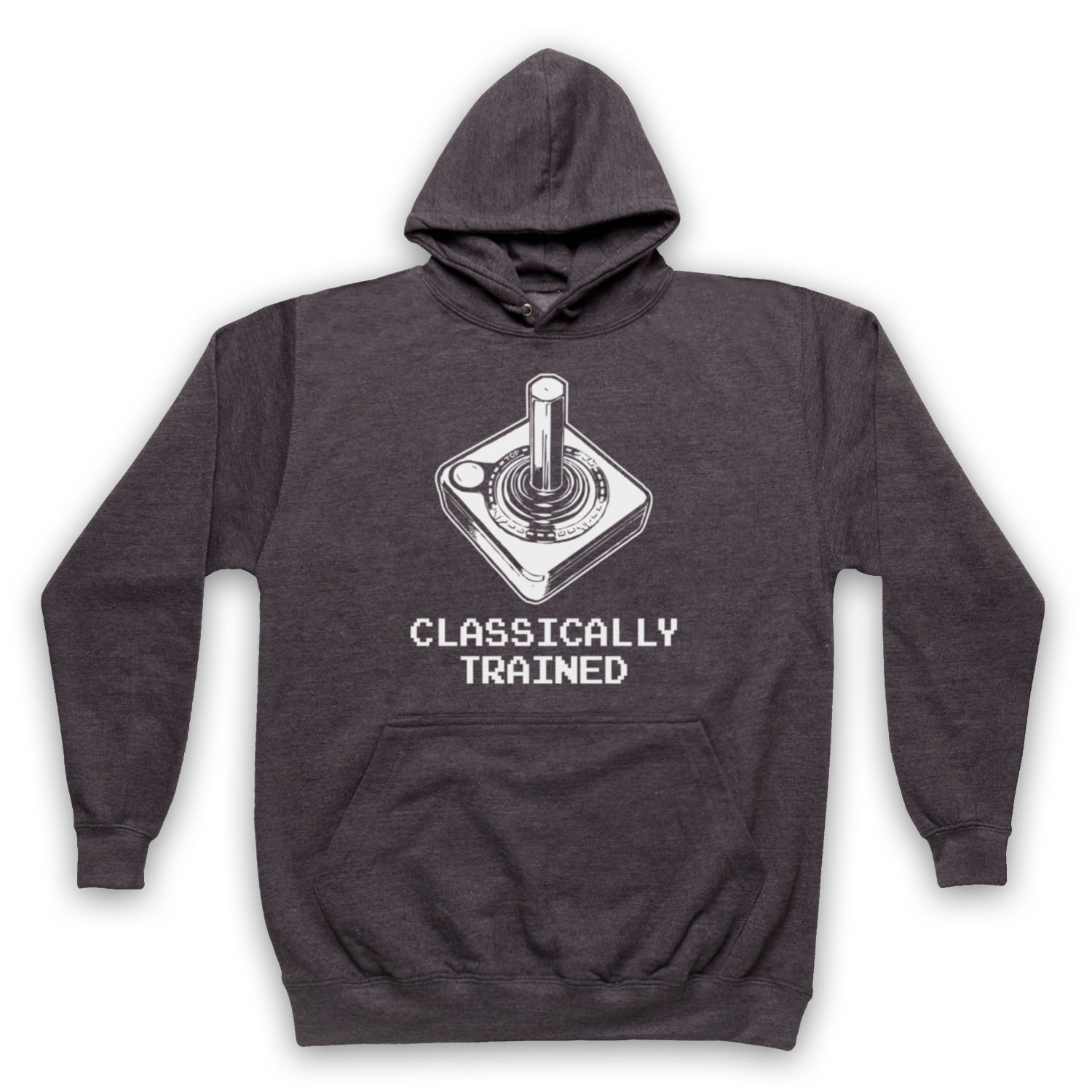 CLASSICALLY TRAINED JOYSTICK VIDEO GAME UNOFFICIAL ADULTS UNISEX HOODIE - Picture 8 of 11