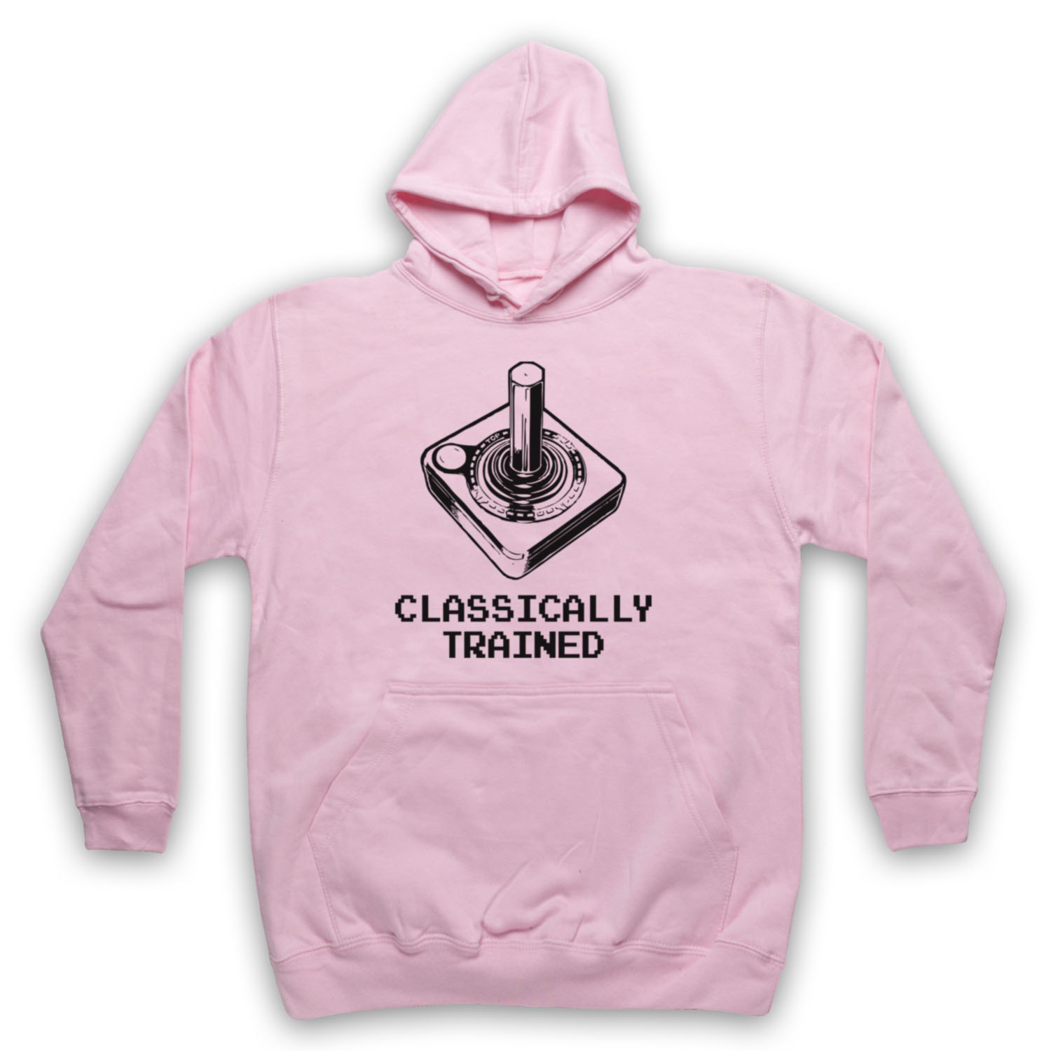CLASSICALLY TRAINED JOYSTICK VIDEO GAME UNOFFICIAL ADULTS UNISEX HOODIE - Picture 10 of 11