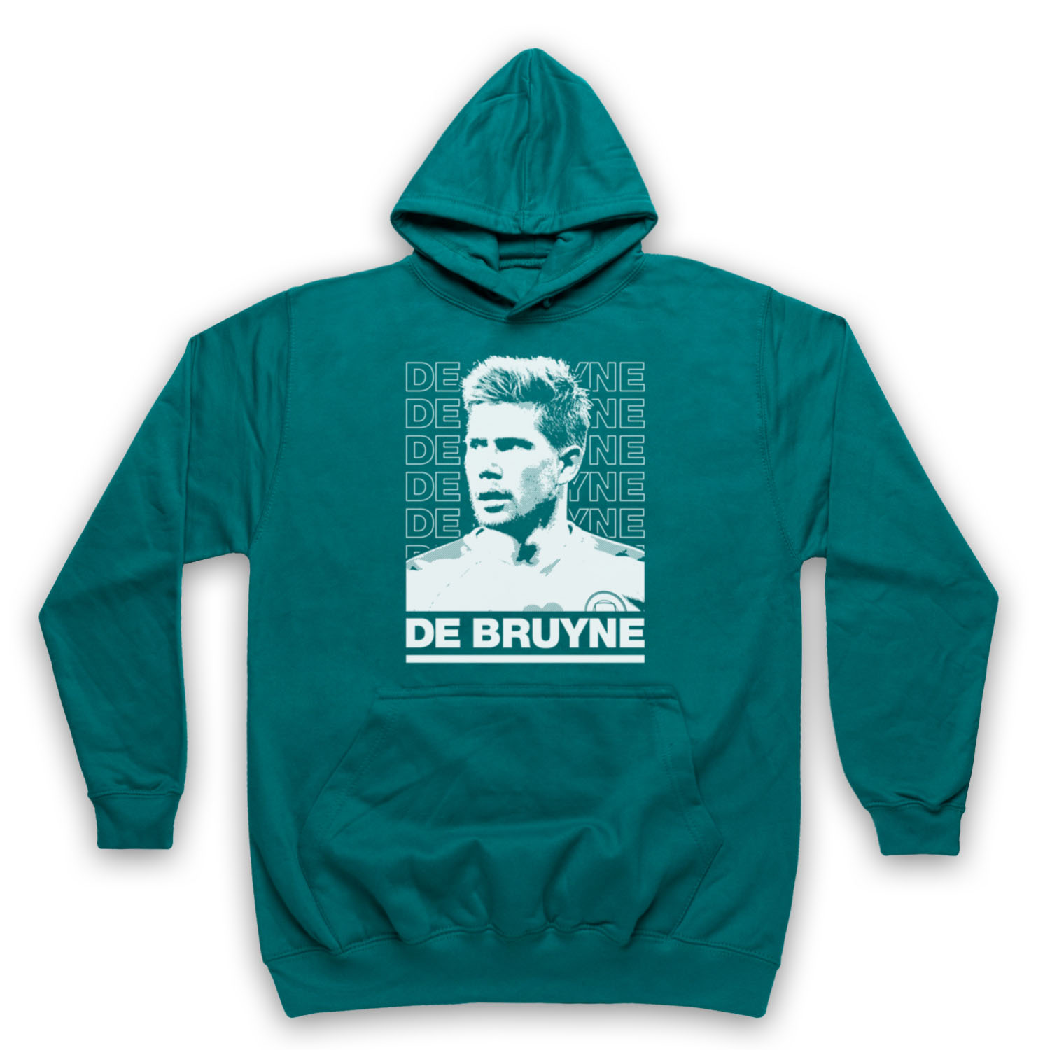 DE BRUYNE MAN FOOTBALL BELGIUM CITY TOURNAMENT TRIBUTE ADULTS UNISEX HOODIE - Picture 9 of 11