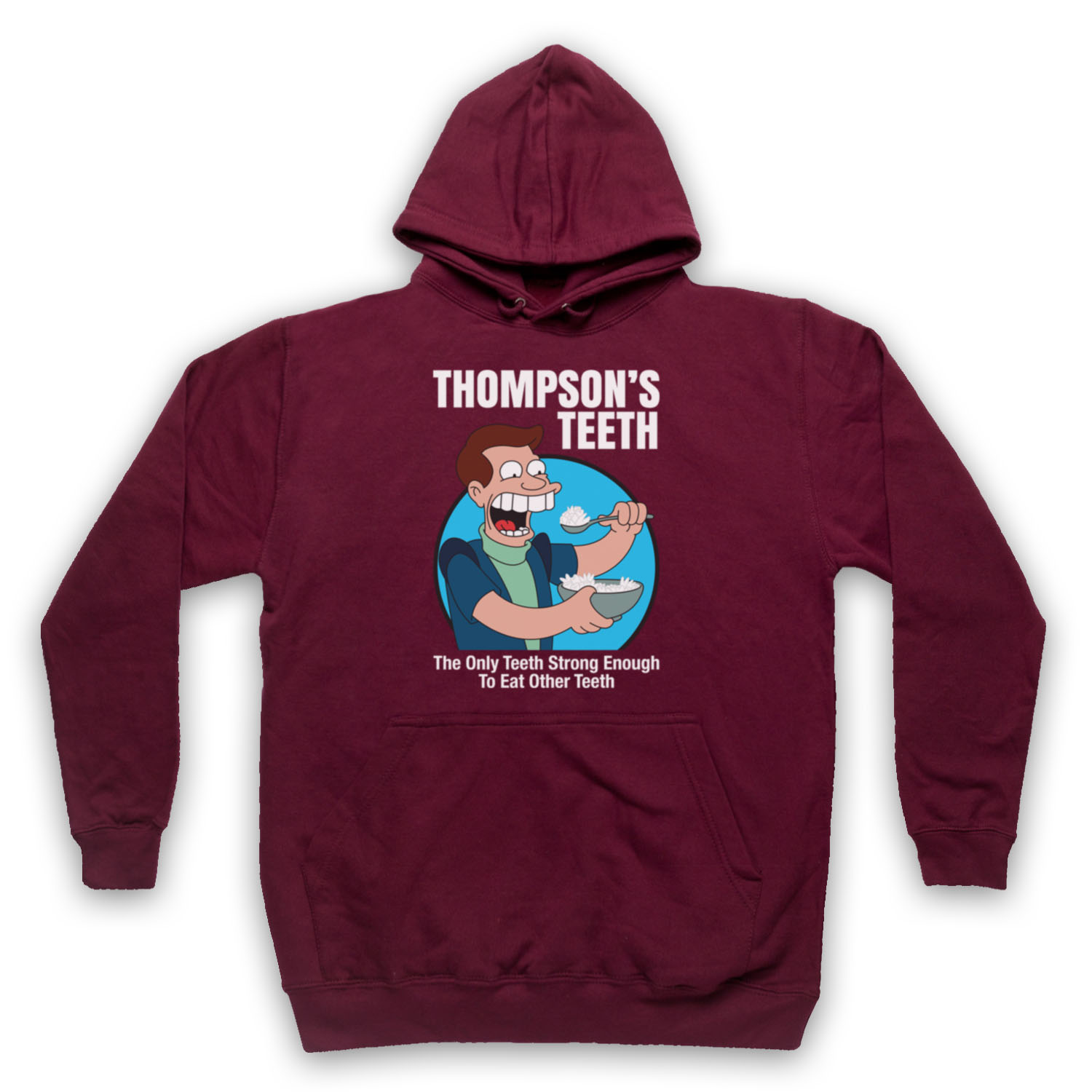 FUTURE CARTOON THOMPSON'S TEETH UNOFFICIAL LEILA FRY ADULTS UNISEX HOODIE - Picture 7 of 11