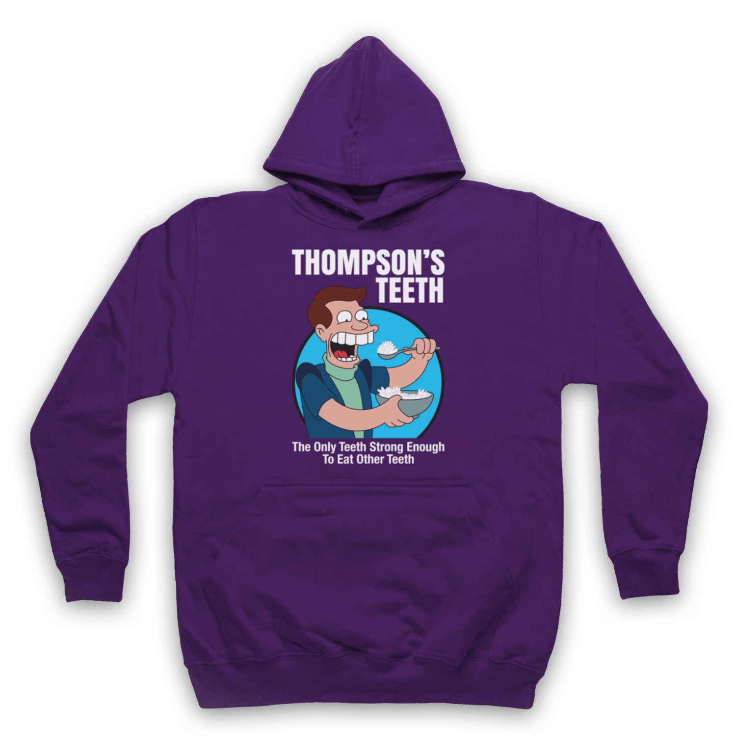 FUTURE CARTOON THOMPSON'S TEETH UNOFFICIAL LEILA FRY ADULTS UNISEX HOODIE - Picture 11 of 11