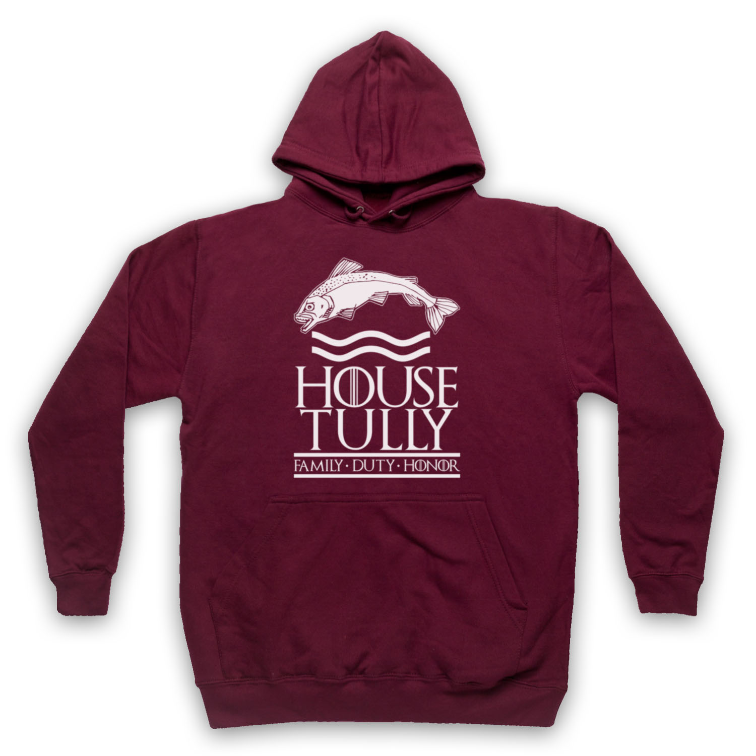 GAME OF THRONES INOFFIZIELLER HOUSE TULLY FAMILY DUTY ERWACHSENE UNISEX HOODIE - Bild 7 von 11