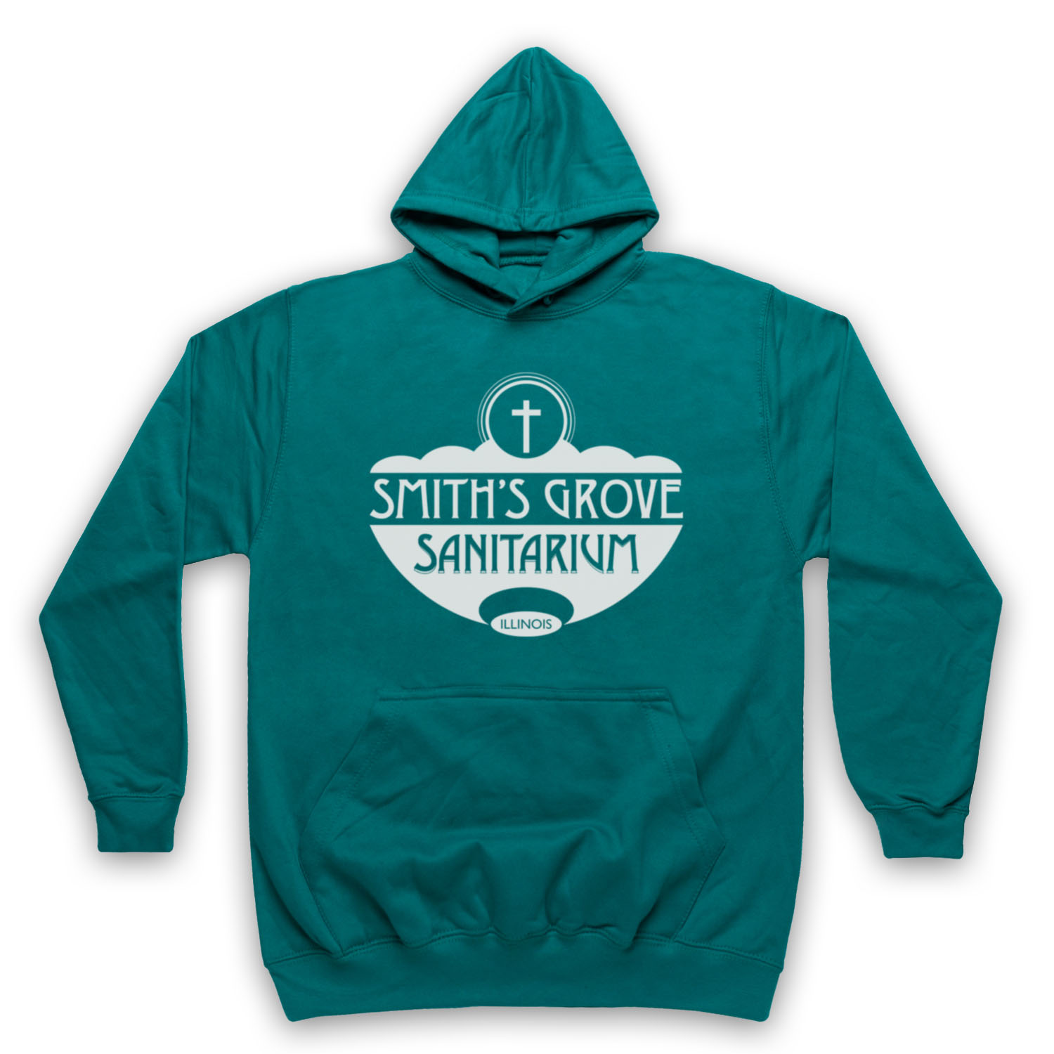 LOOMIS SMITH'S GROVE SANITARIUM UNOFFICIAL HALLOWEEN ADULTS UNISEX HOODIE - Picture 9 of 11