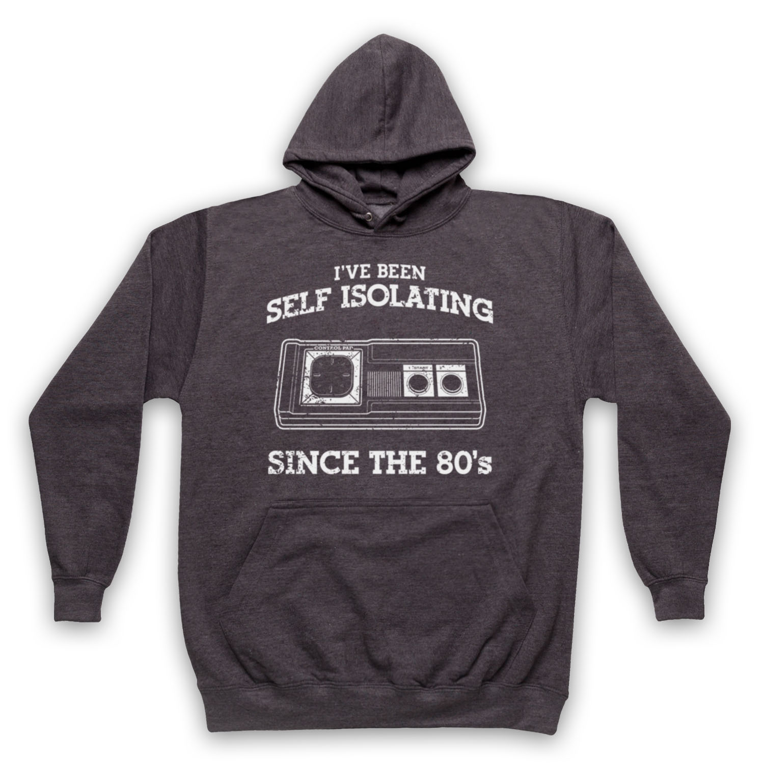 I'VE BEEN SELF ISOLATING SINCE THE 80'S MASTER CONTROL ADULTS UNISEX HOODIE - Picture 8 of 11