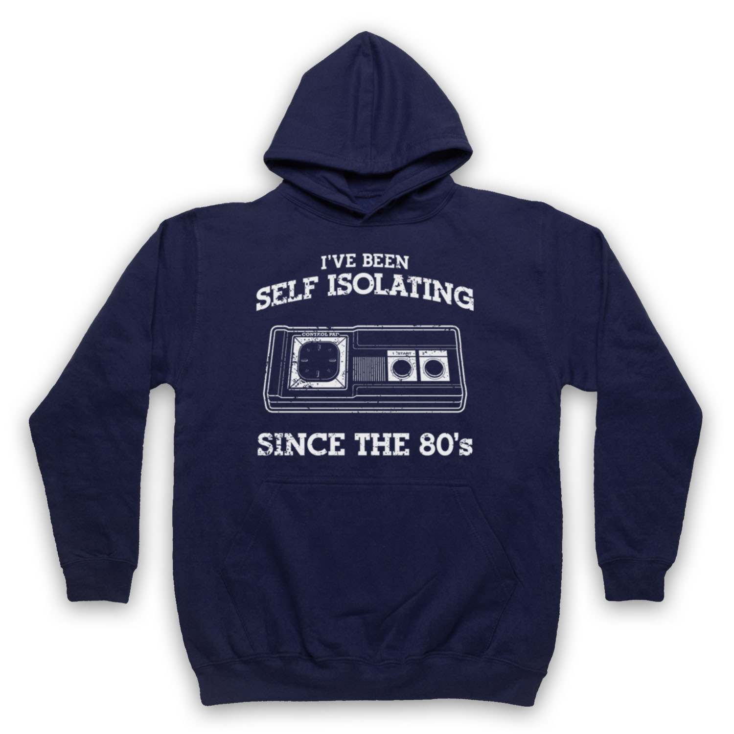 I'VE BEEN SELF ISOLATING SINCE THE 80'S MASTER CONTROL ADULTS UNISEX HOODIE - Picture 3 of 11