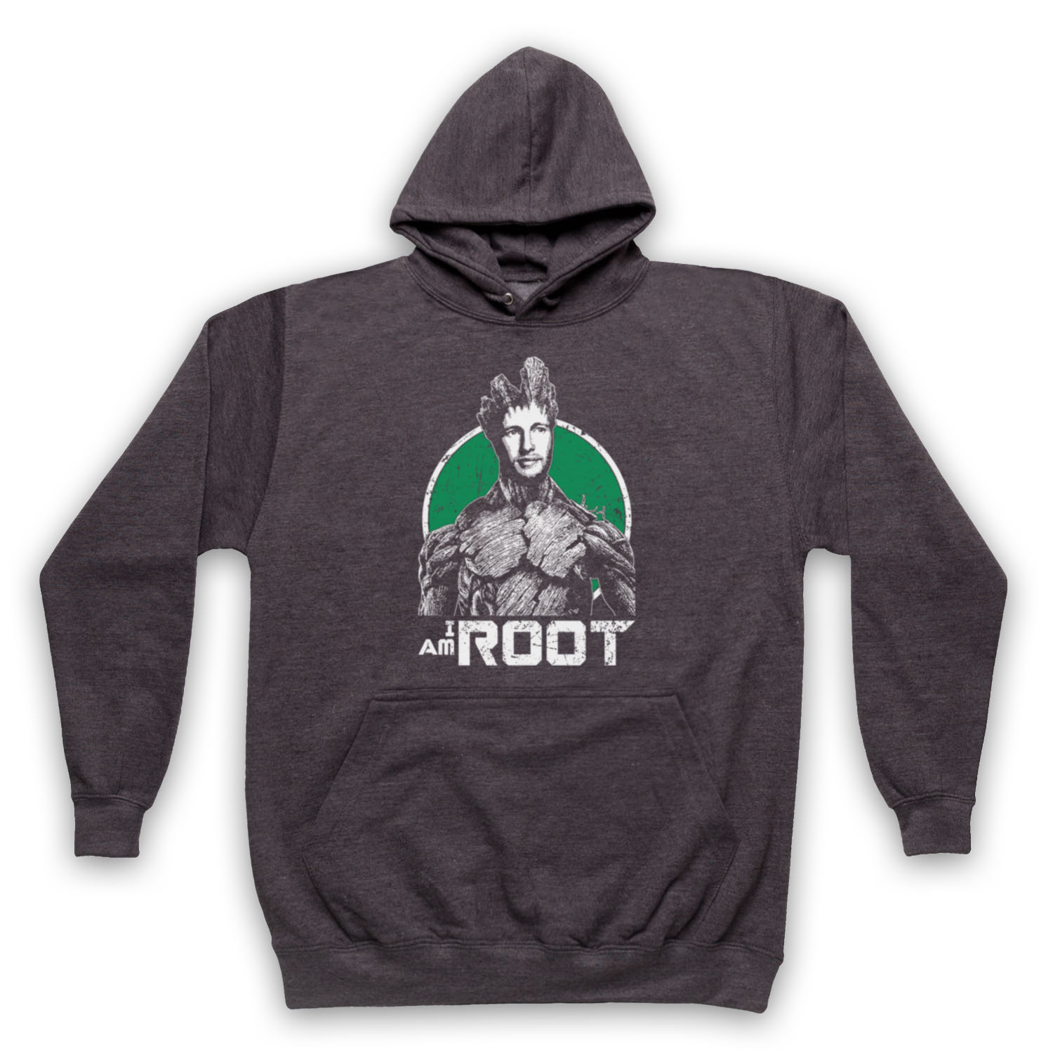 JOE I AM ROOT GROOT GUARDIANS GALAXY PARODY CRICKET ADULTS UNISEX HOODIE - Picture 8 of 11