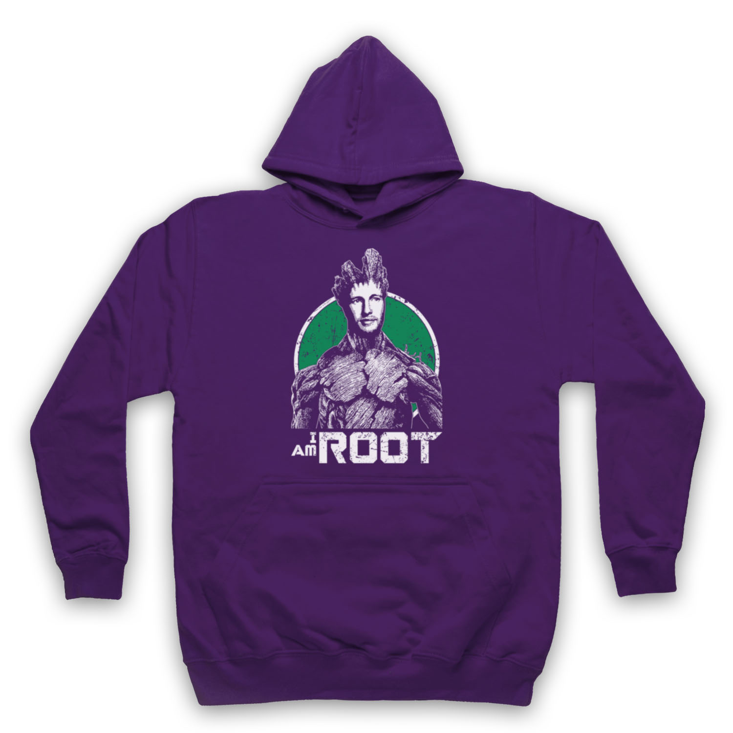 JOE I AM ROOT GROOT GUARDIANS GALAXY PARODY CRICKET ADULTS UNISEX HOODIE - Picture 11 of 11