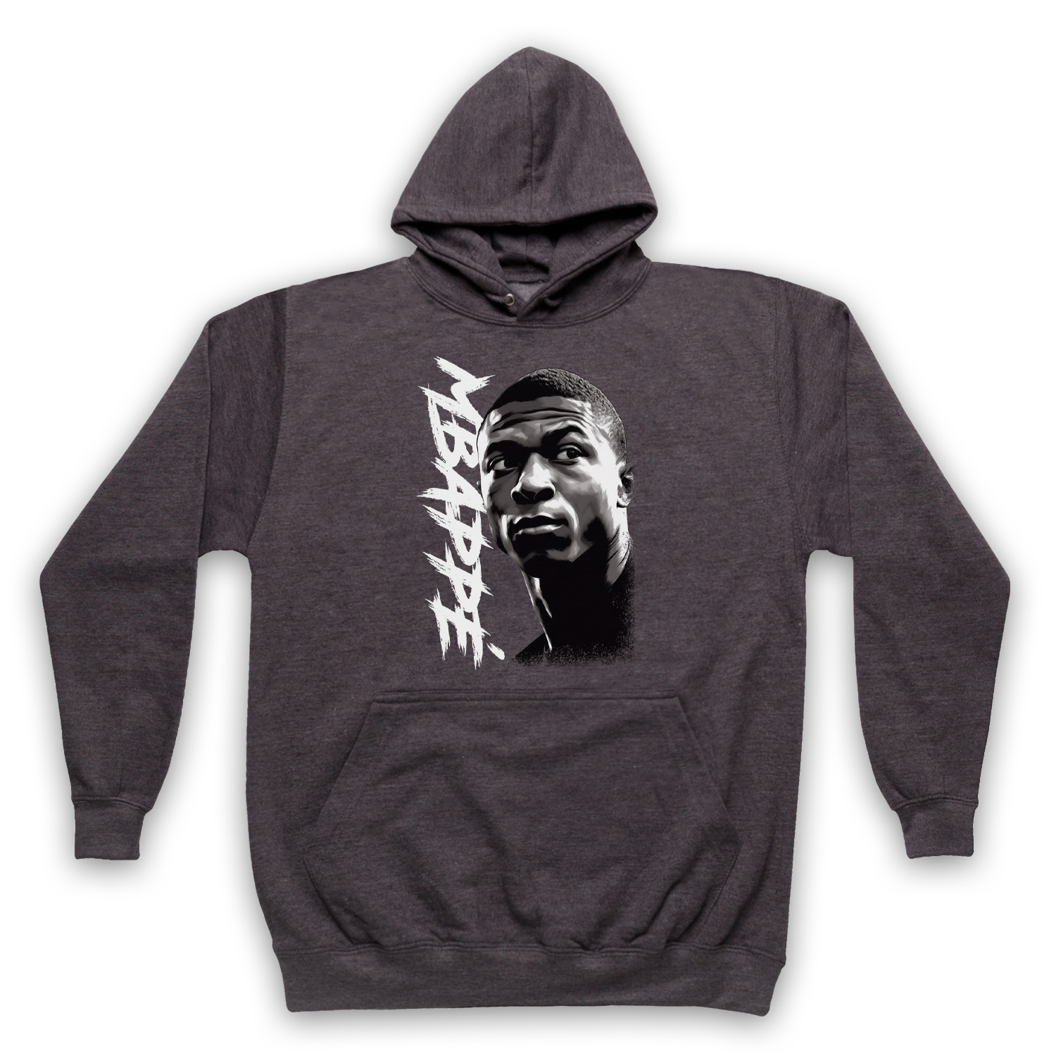 KYLIAN ILLUSTRATION FOOTBALL SOCCER HERO LEGEND MBAPPÉ ADULTS MBAPPE HOODIE - Picture 8 of 11
