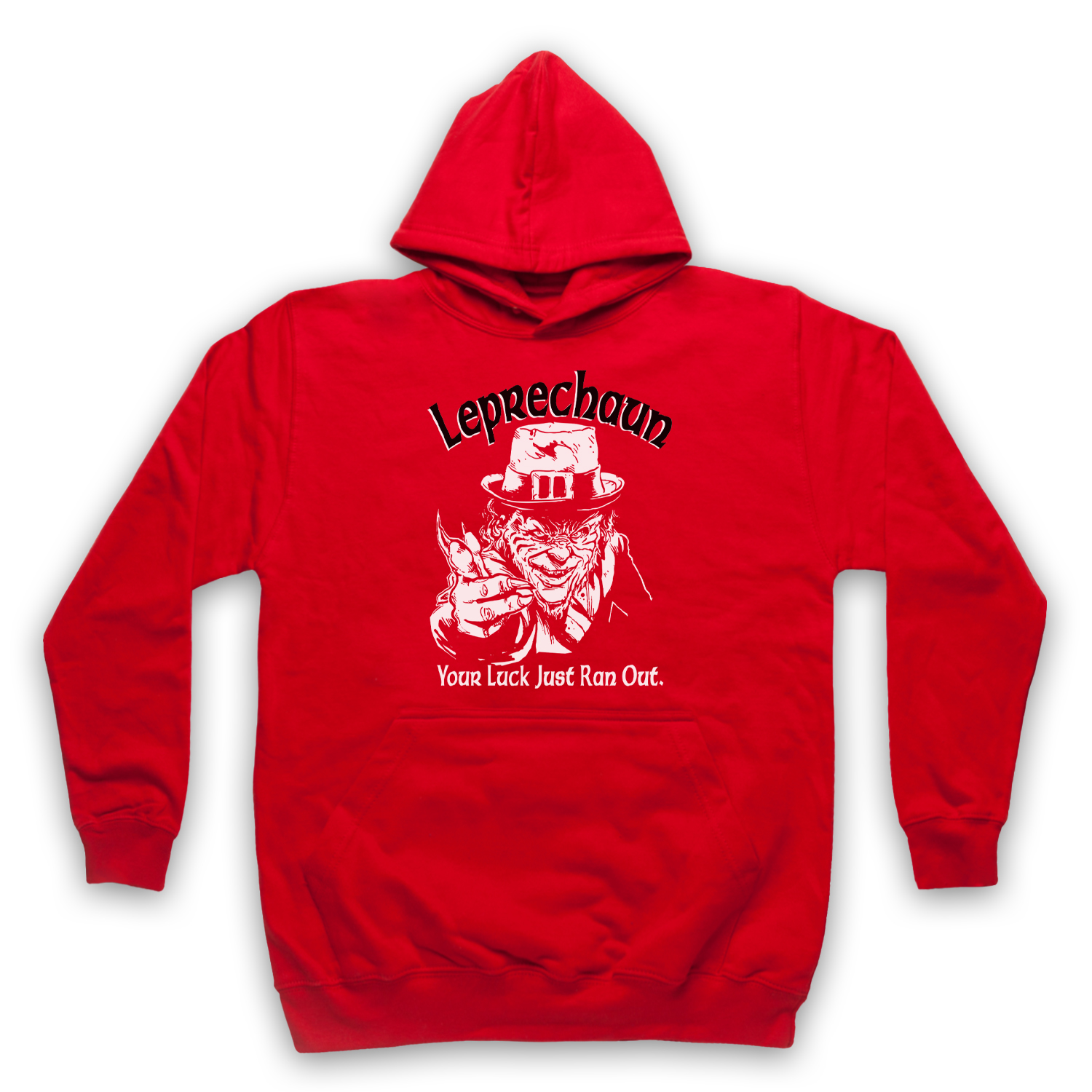Leprechaun Your Luck Just Ran Out Horror Adults Hoodie All Sizes Colours - Picture 13 of 19