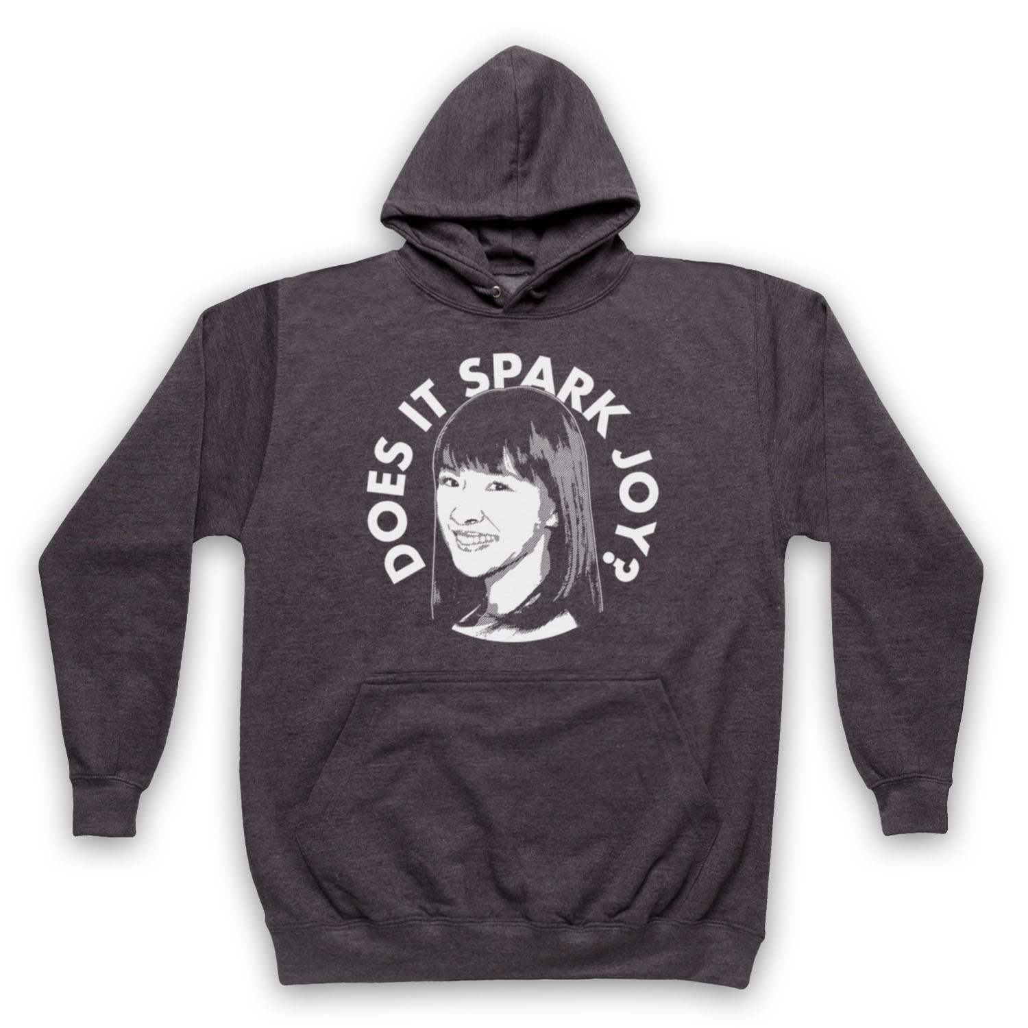 MARIE KONDO UNOFFICIAL DOES IT SPARK JOY? TIDYING UP ADULTS UNISEX HOODIE - Picture 8 of 11