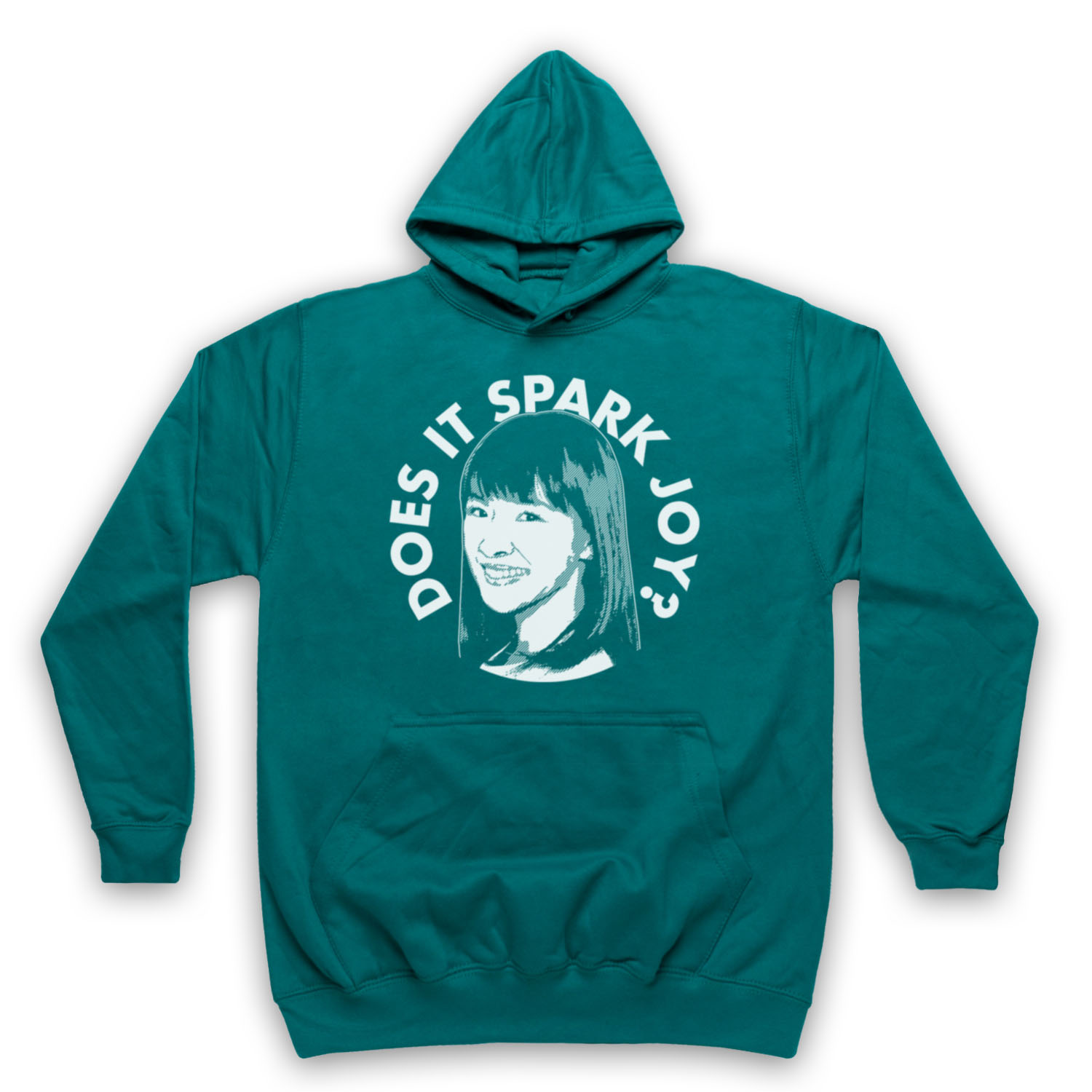 MARIE KONDO UNOFFICIAL DOES IT SPARK JOY? TIDYING UP ADULTS UNISEX HOODIE - Picture 9 of 11