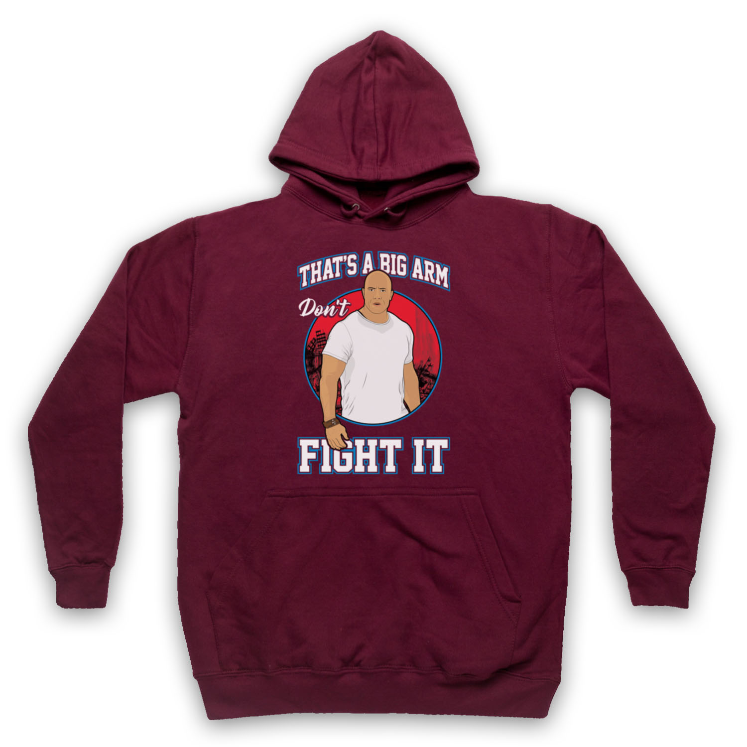 RAMPAGE DWAYNE THAT'S A BIG ARM JOHNSON ROCK FILM GAME ADULTS UNISEX HOODIE - Picture 7 of 11