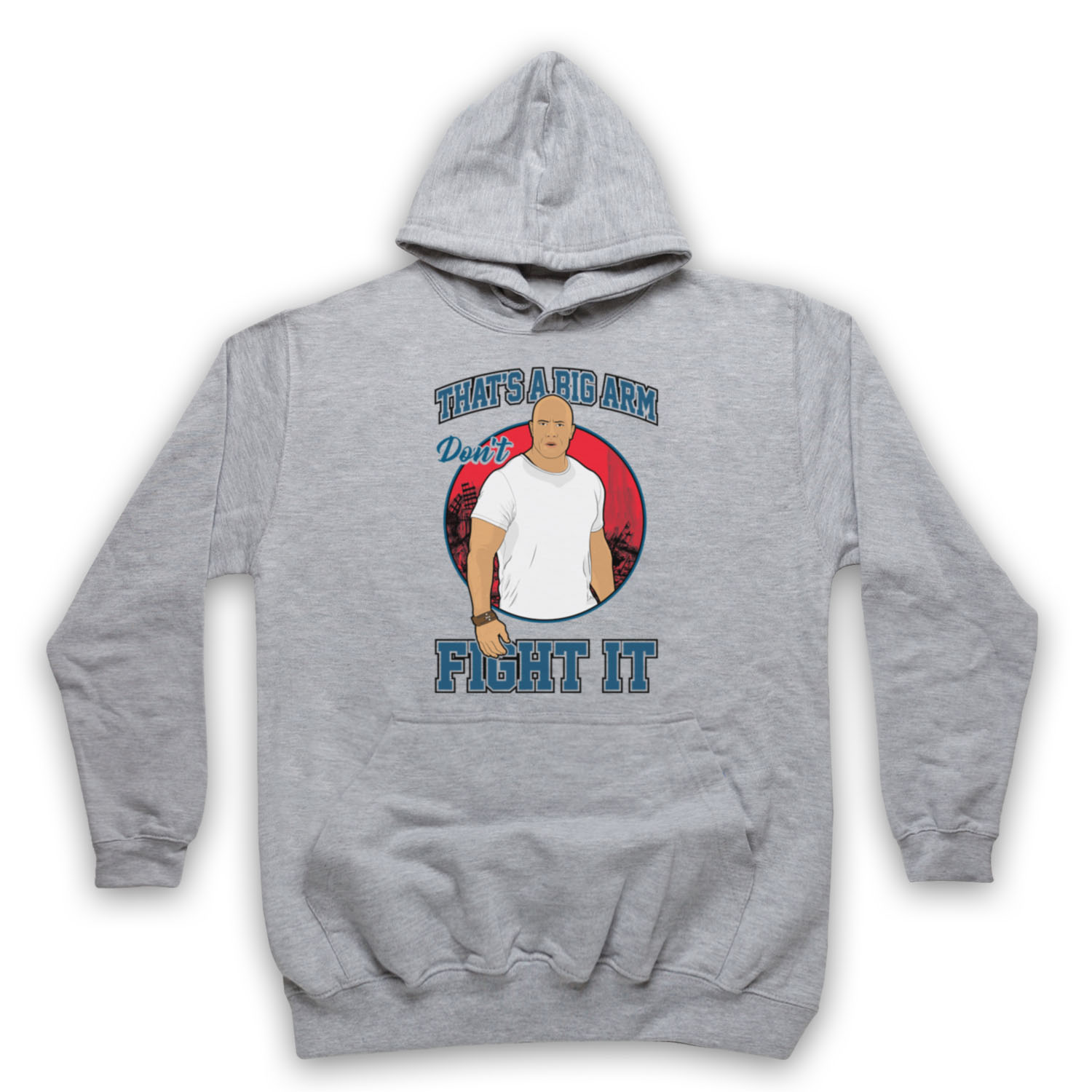 RAMPAGE DWAYNE THAT'S A BIG ARM JOHNSON ROCK FILM GAME ADULTS UNISEX HOODIE - Picture 6 of 11