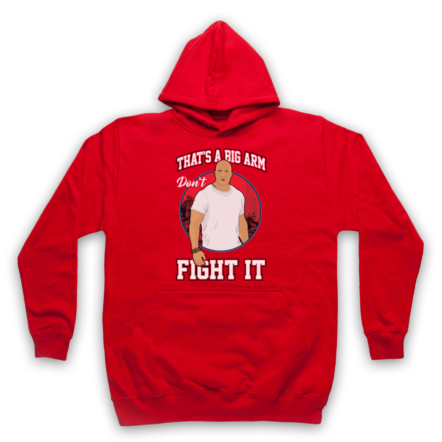 RAMPAGE DWAYNE THAT'S A BIG ARM JOHNSON ROCK FILM GAME ADULTS UNISEX HOODIE - Picture 5 of 11