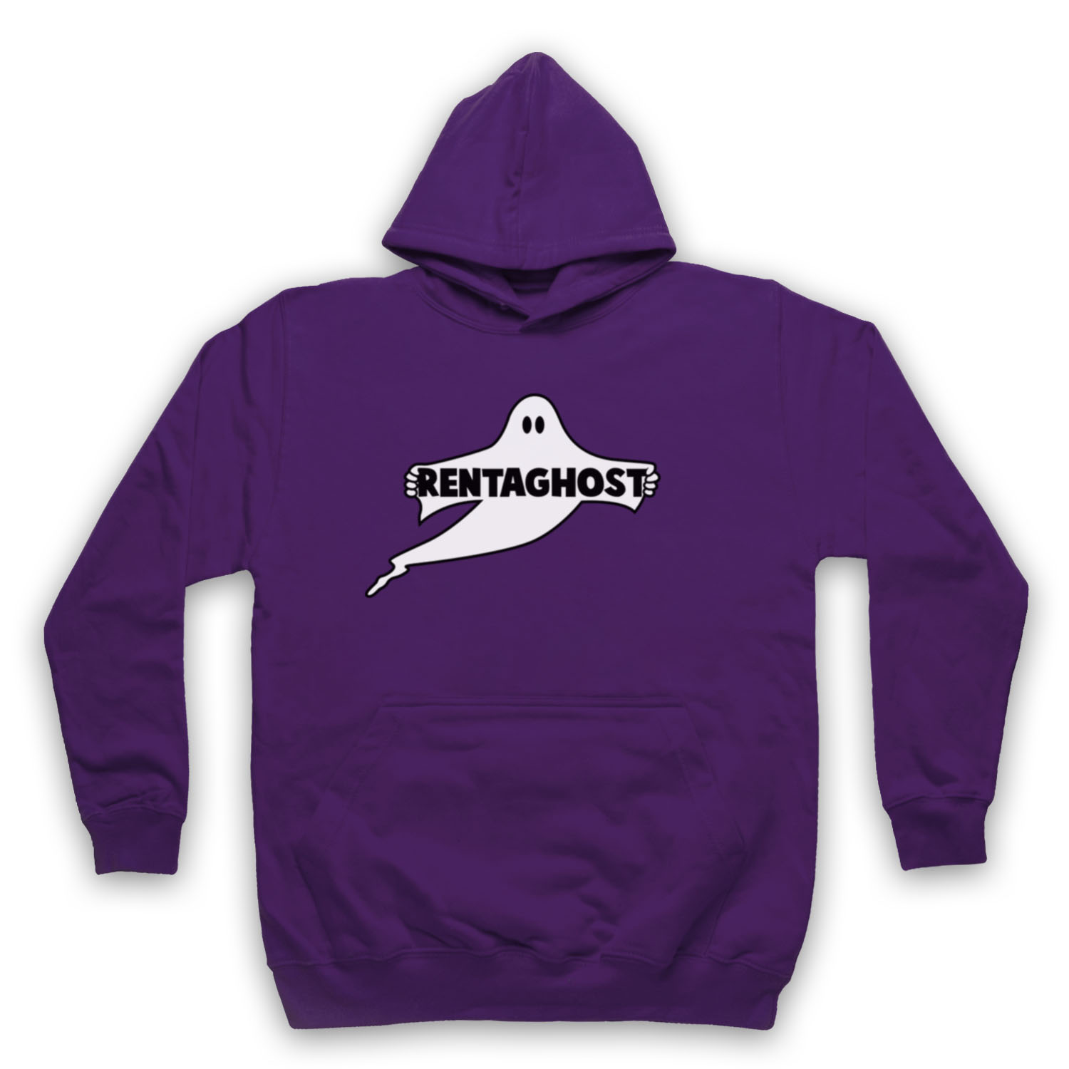 RENTAGHOST RETRO 70ER KINDER TV INOFFIZIELLES GHOST LOGO ERWACHSENE UNISEX KAPUZENPULLOVER - Bild 11 von 11