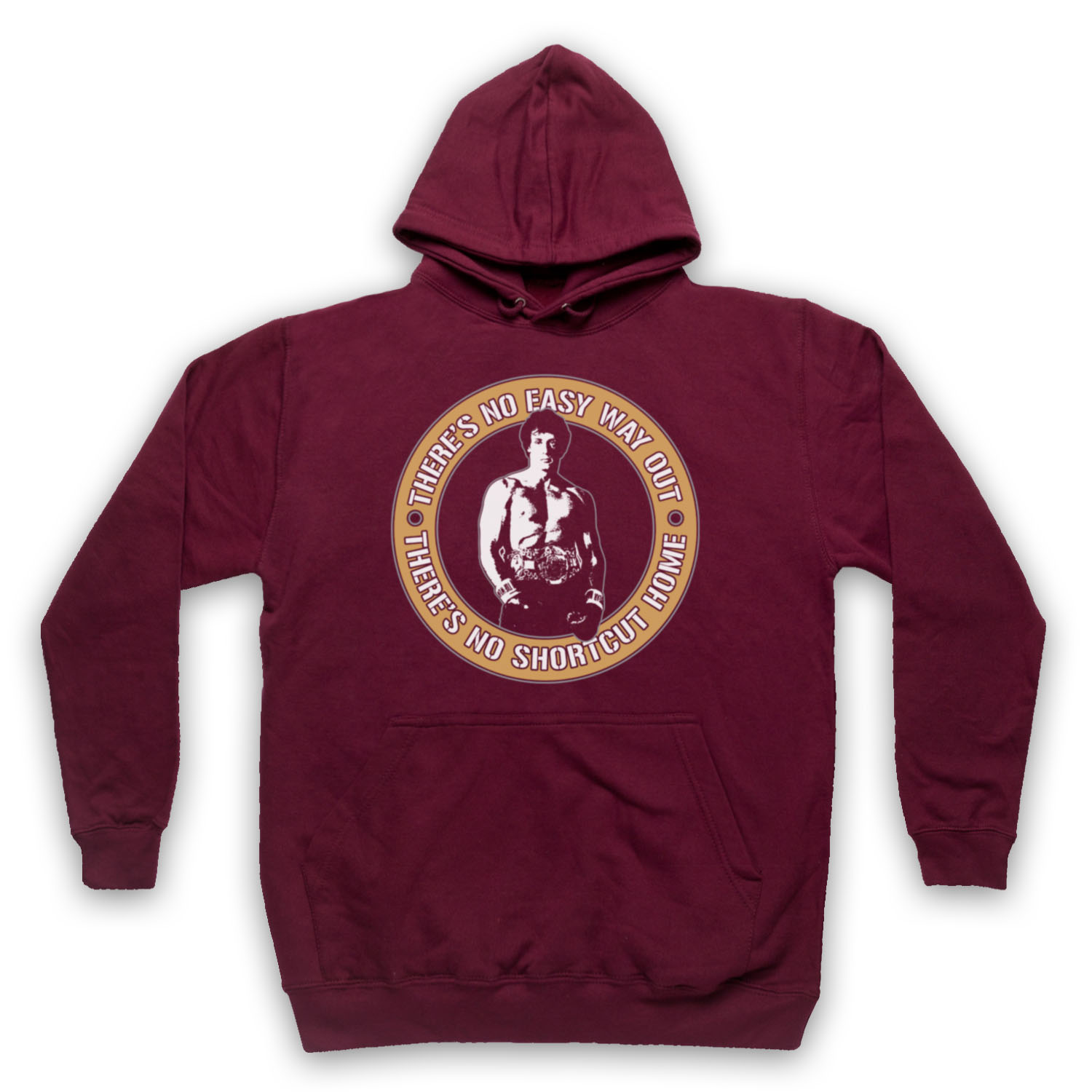 SUDADERA CON CAPUCHA NO EASY WAY OUT NO OFICIAL ROCKY BOXING STALLONE ADULTOS UNISEX - Imagen 7 de 11