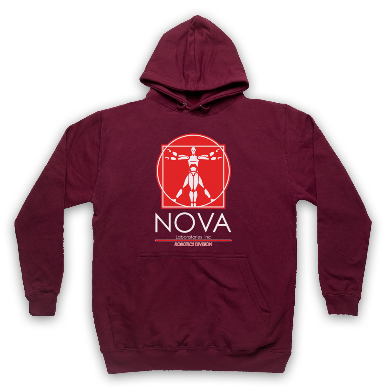 NOVA LABS UNOFFICIAL SHORT CIRCUIT LABORATORIES ROBOT ADULTS UNISEX HOODIE - Picture 7 of 11