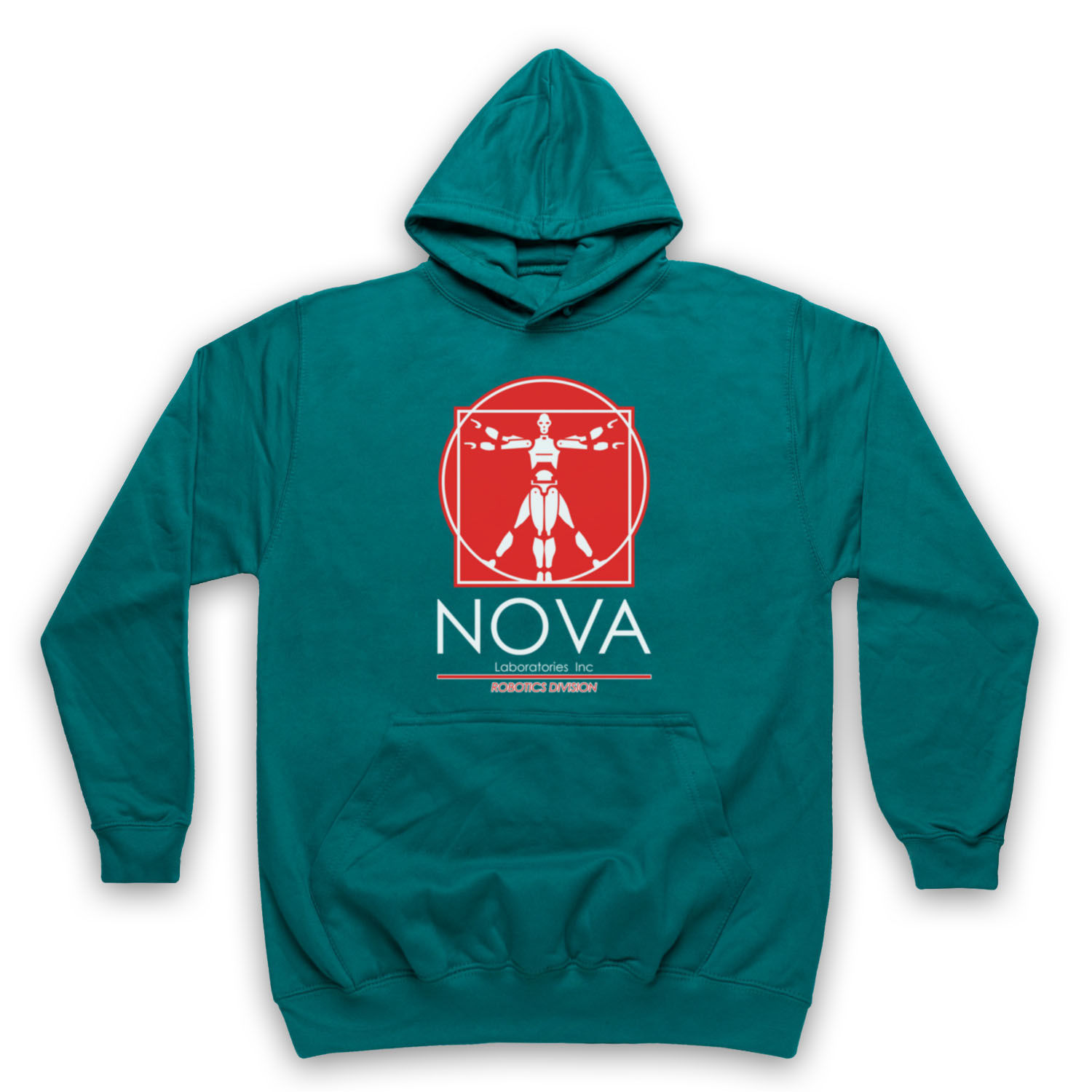 NOVA LABS UNOFFICIAL SHORT CIRCUIT LABORATORIES ROBOT ADULTS UNISEX HOODIE - Picture 9 of 11