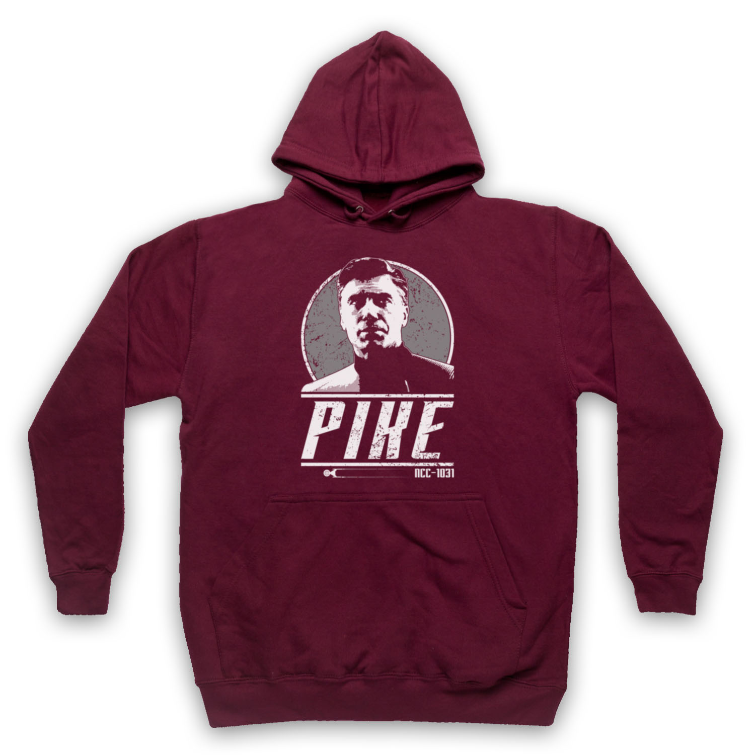 STAR DISCOVERY CAPTAIN PIKE SCI FI TREKKIE TRIBUTE ADULTS HOODIE - Picture 7 of 11