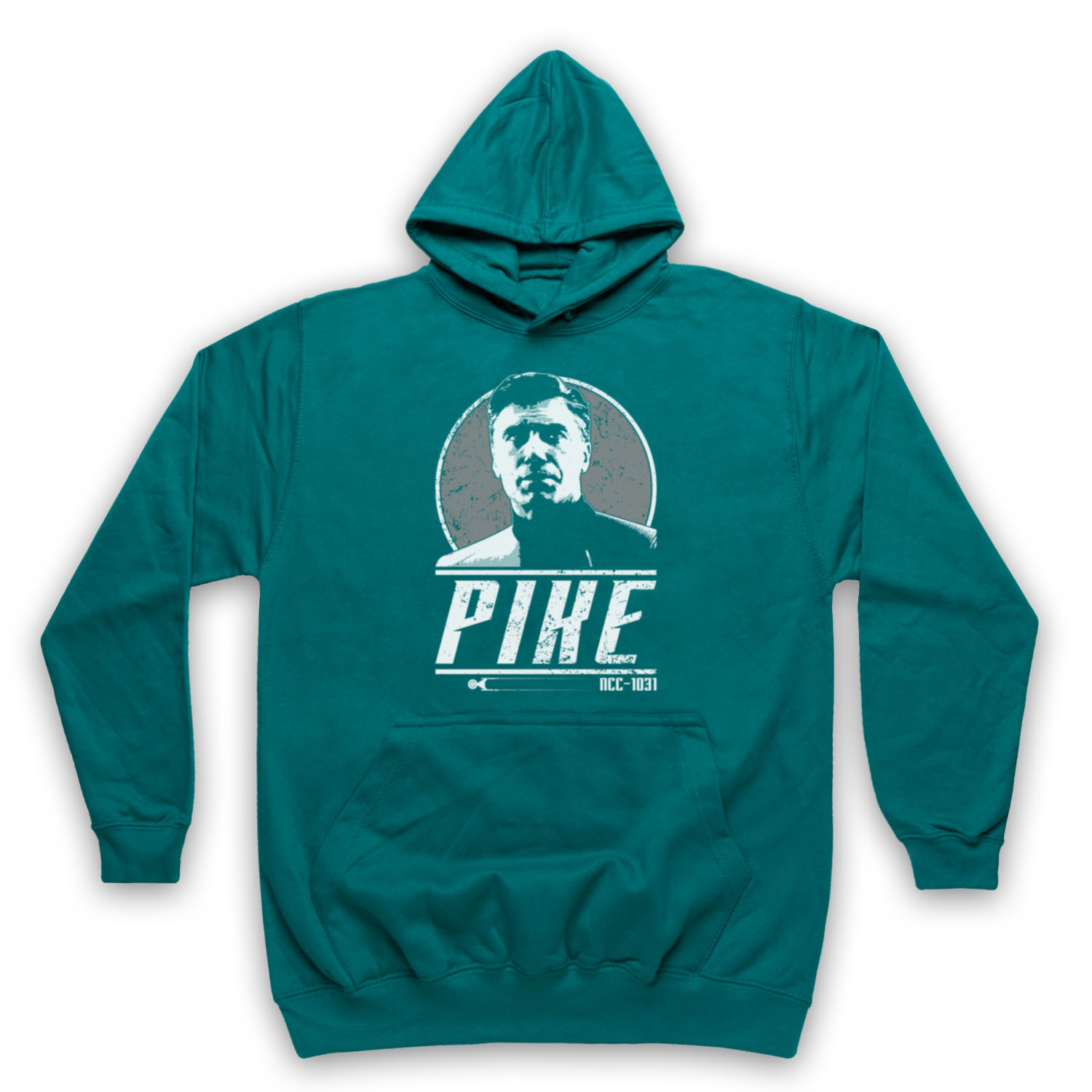 STAR DISCOVERY CAPTAIN PIKE SCI FI TREKKIE TRIBUTE ADULTS HOODIE - Picture 9 of 11