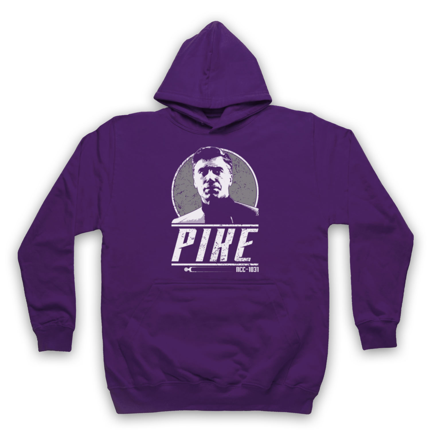 STAR DISCOVERY CAPTAIN PIKE SCI FI TREKKIE TRIBUTE ADULTS HOODIE - Picture 11 of 11