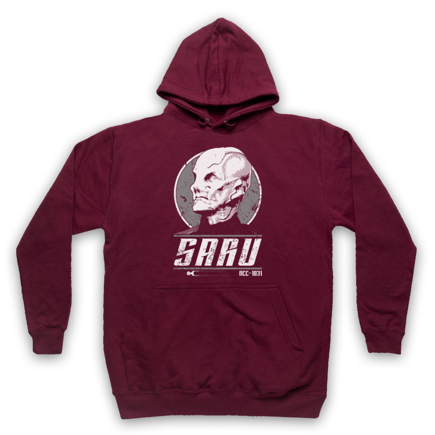STAR DISCOVERY SARU SCI FI KELPIEN TREKKIE TRIBUTE ADULTS UNISEX HOODIE - Picture 7 of 11