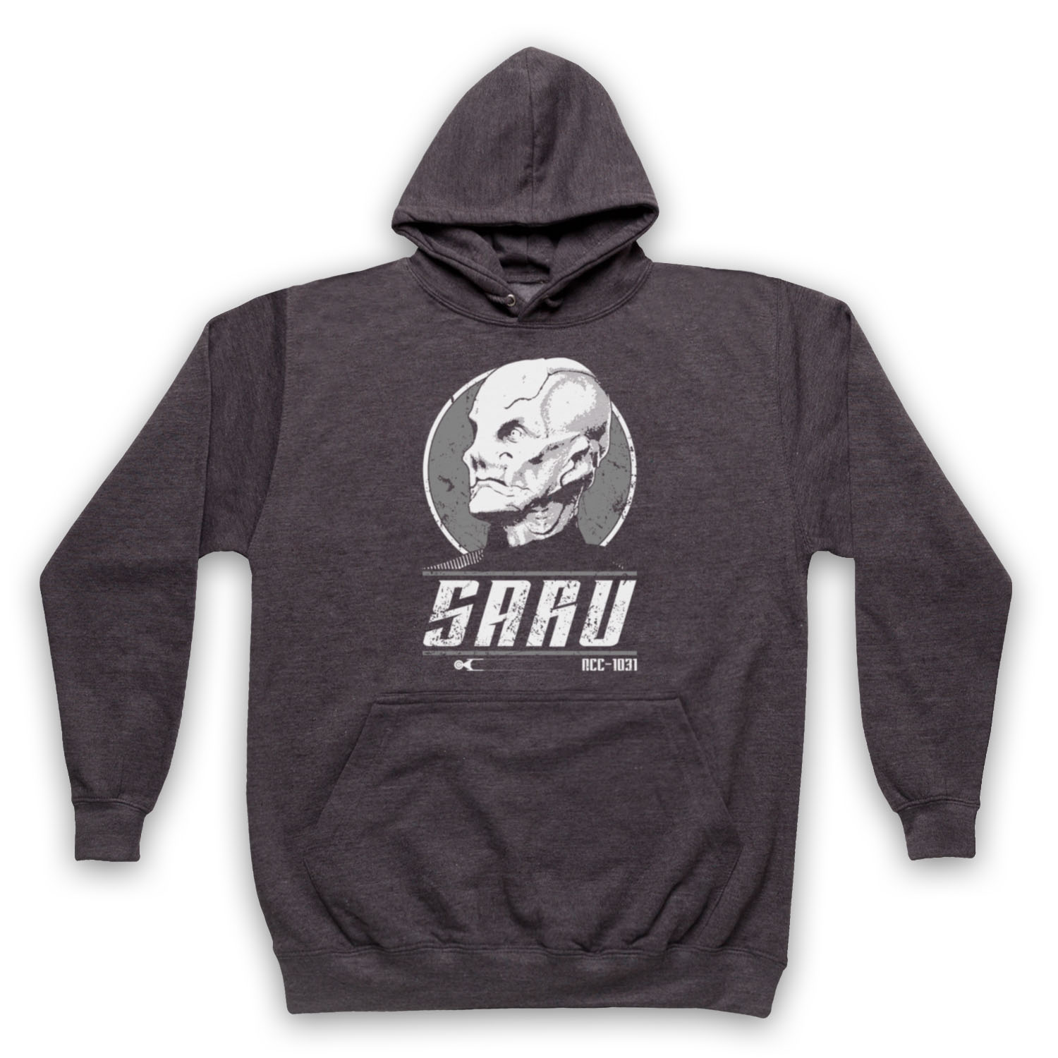 STAR DISCOVERY SARU SCI FI KELPIEN TREKKIE TRIBUTE ADULTS UNISEX HOODIE - Picture 8 of 11