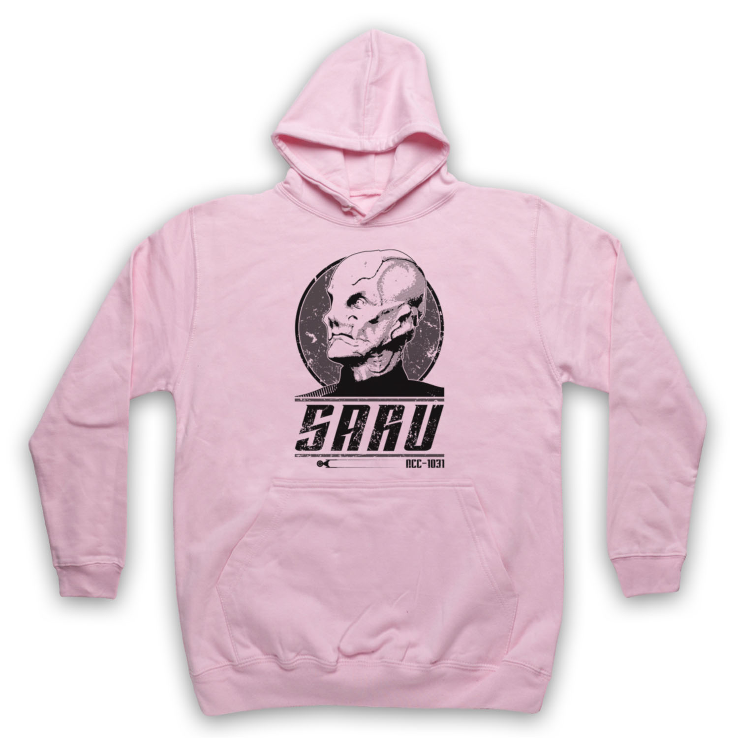 STAR DISCOVERY SARU SCI FI KELPIEN TREKKIE TRIBUTE ADULTS UNISEX HOODIE - Picture 10 of 11