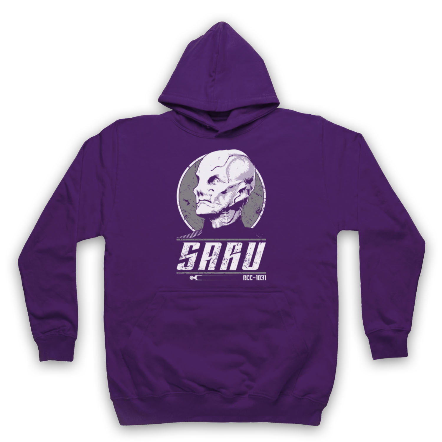 STAR DISCOVERY SARU SCI FI KELPIEN TREKKIE TRIBUTE ADULTS UNISEX HOODIE - Picture 11 of 11