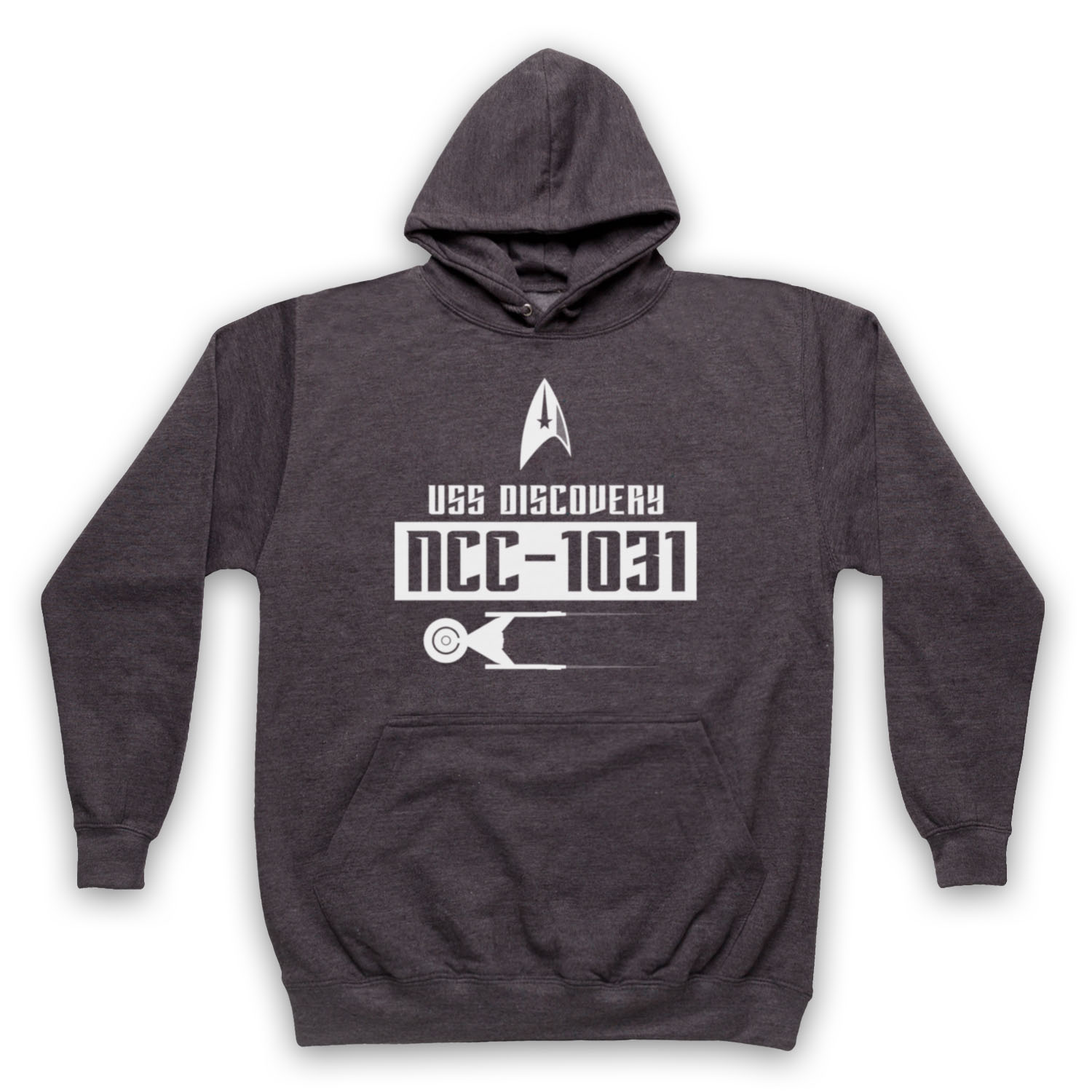 STAR DISCOVERY USS DISCOVERY NC-1031 CREW FLEET TREKKIE ADULTS UNISEX HOODIE - Picture 8 of 11