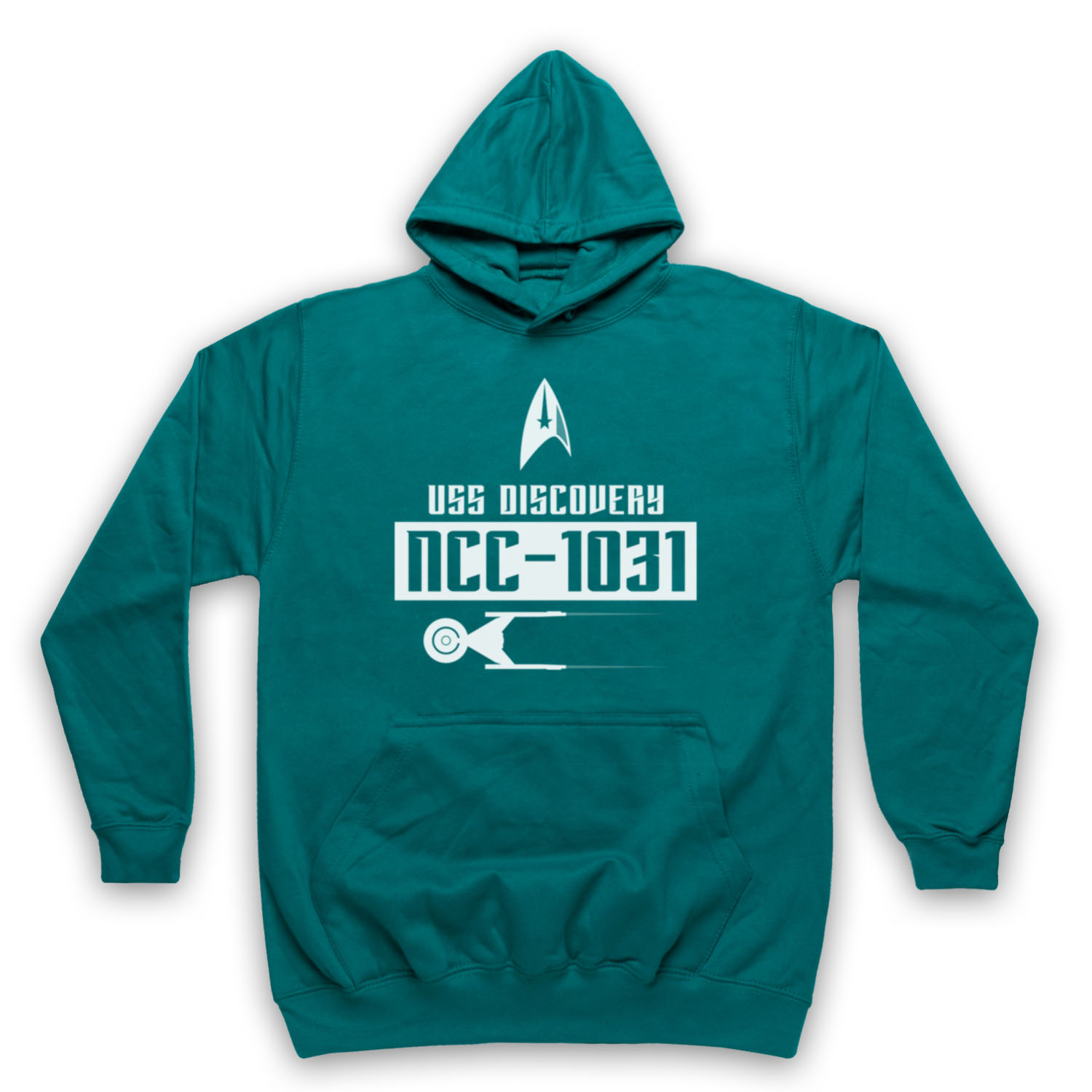 STAR DISCOVERY USS DISCOVERY NC-1031 CREW FLEET TREKKIE ADULTS UNISEX HOODIE - Picture 9 of 11