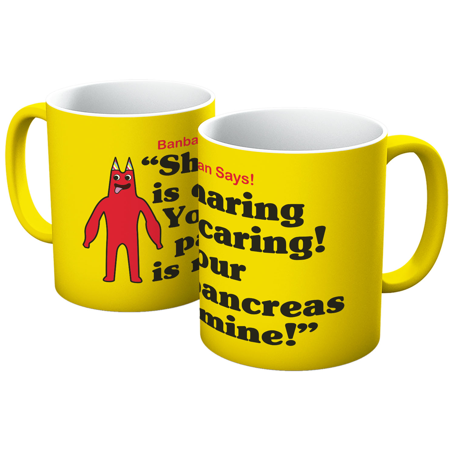 GARTEN 2 SHARING IS CARING YOUR PANCREAS IS MINE BANBAN MUG IN VARIOUS COLOURS - Picture 8 of 11