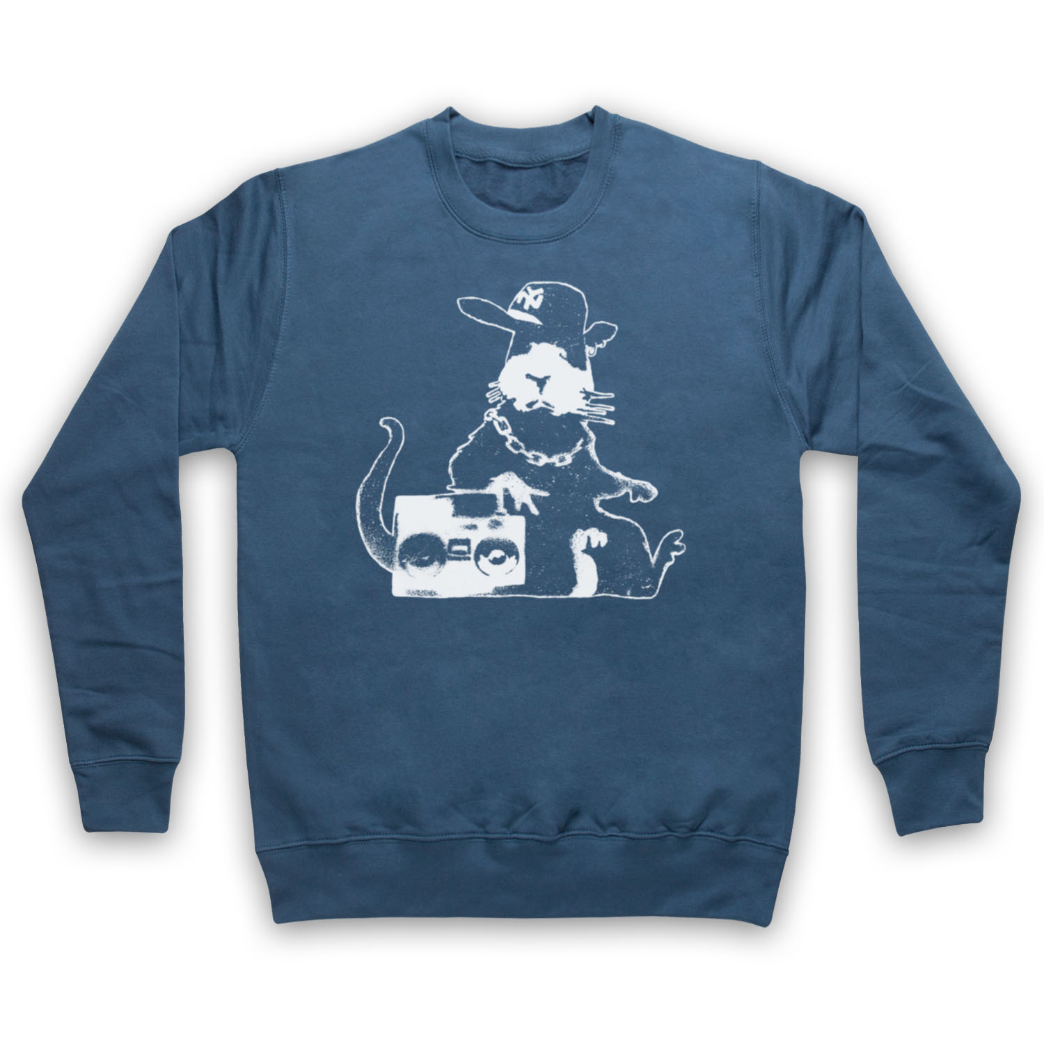 BANKSY RAT GRAFFITI STREET ART PRINT ARTIST ADULTS UNISEX SWEATSHIRT - Picture 11 of 11