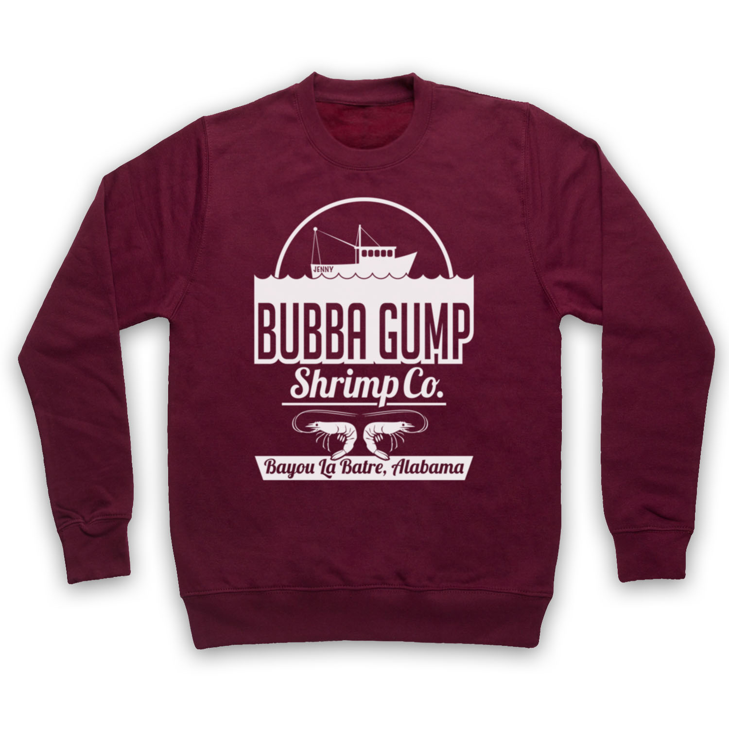 FORREST GUMP UNOFFICIAL BUBBA GUMP SHRIMP CO. FOREST ADULTS UNISEX SWEATSHIRT
