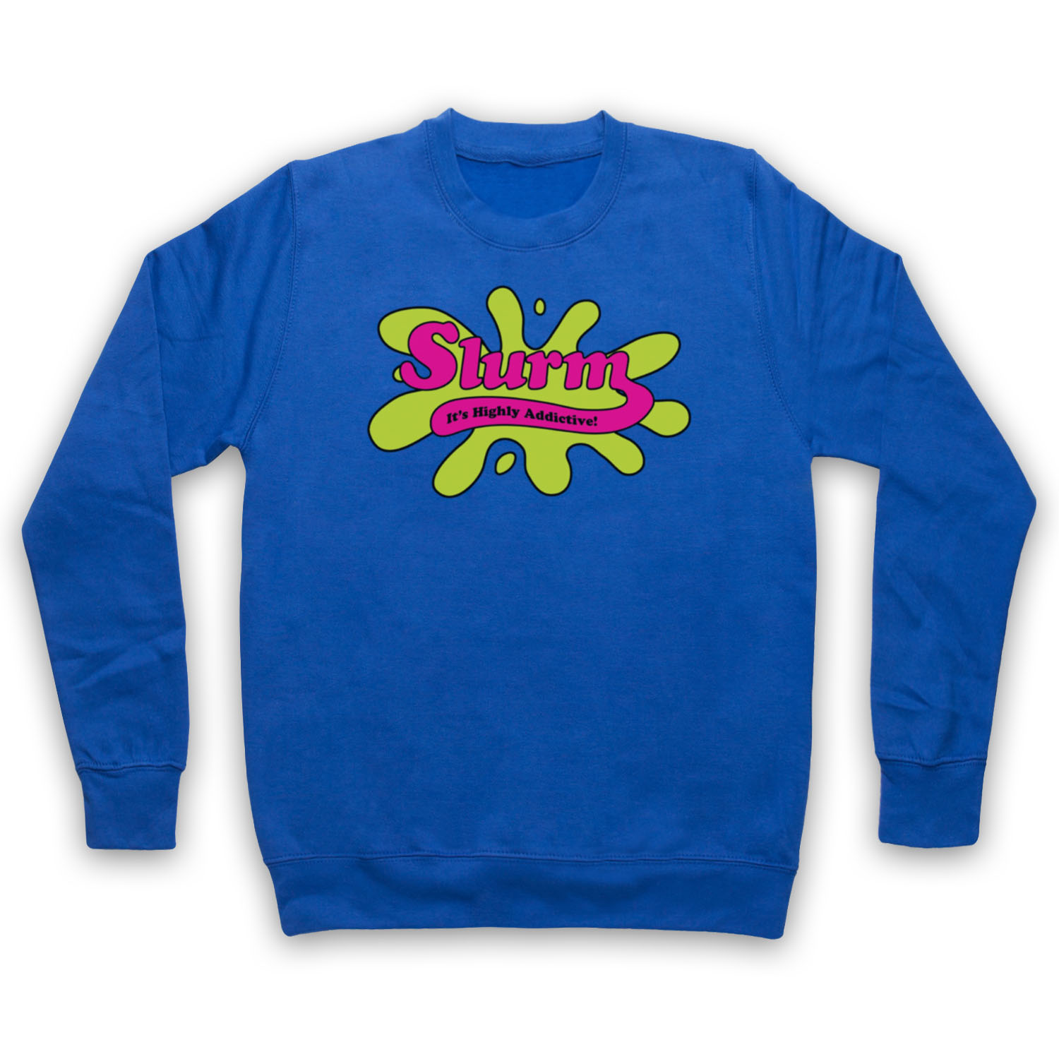 FUTURE CARTOON UNOFFICIAL SLURM LOGO LEILA FRY BENDER ADULTS UNISEX SWEATSHIRT - Picture 4 of 11