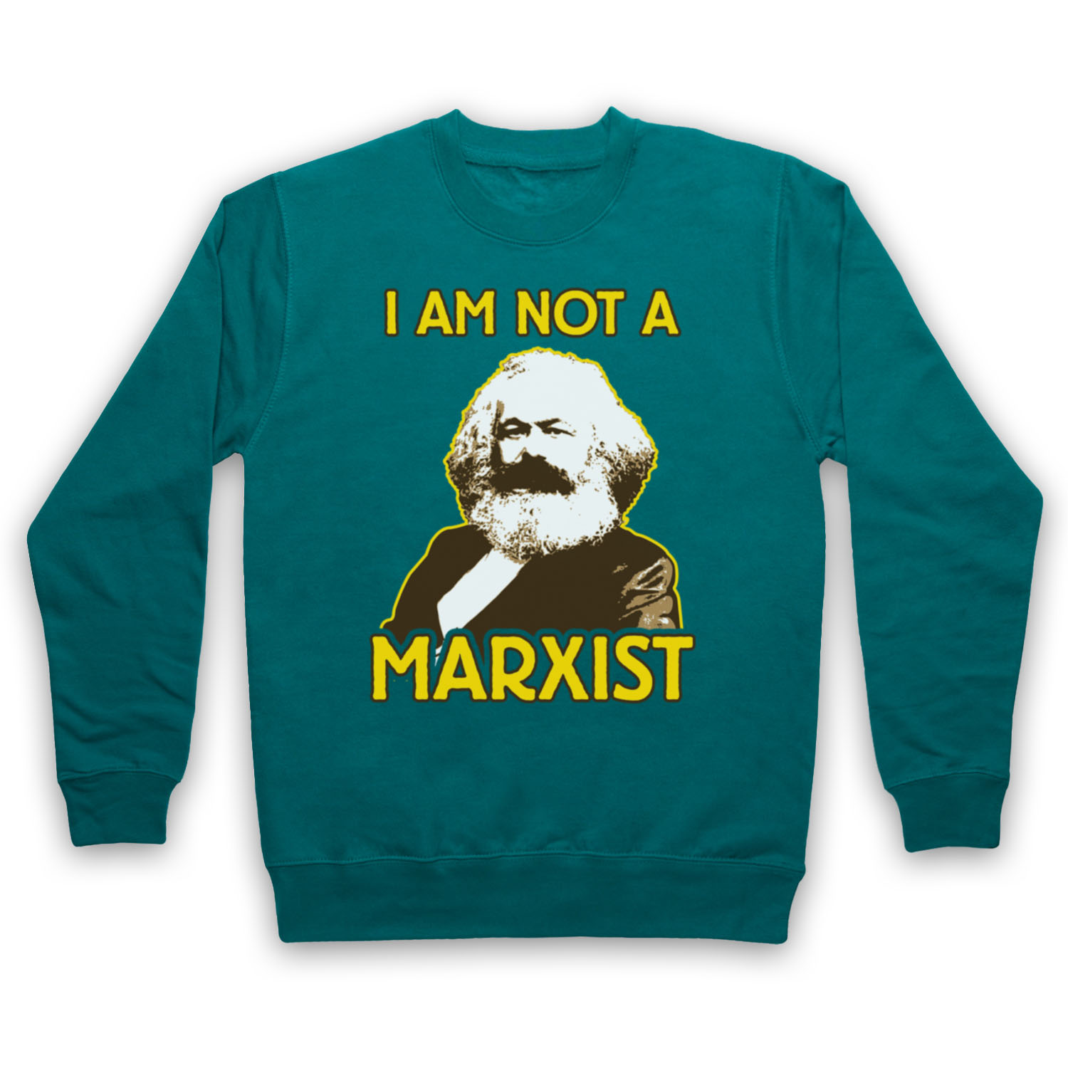 I AM NOT A MARXIST UNOFFICIAL KARL MARX PHILOSOPHER ADULTS UNISEX SWEATSHIRT - Picture 9 of 11